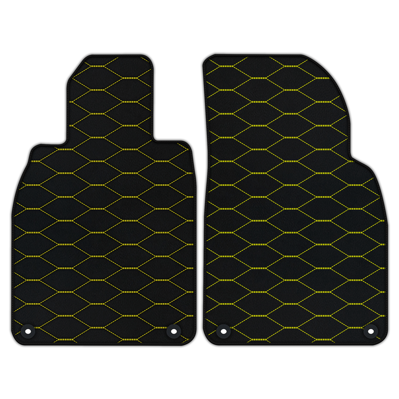 Customizable Leather Floor Mats with Viper Hex Pattern for Porsche 987 Boxster (2005-2012)