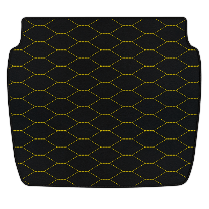 Customizable Leather Trunk Floor Mats with Viper Hex Pattern for Ferrari 348 TS (1989-1995)
