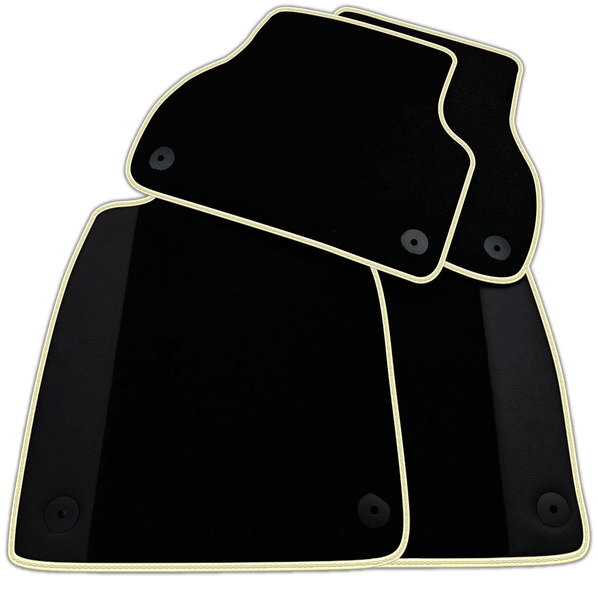 Customizable Black Floor Mats for Audi RS 4 B7 5-door Estate (2006-2008)