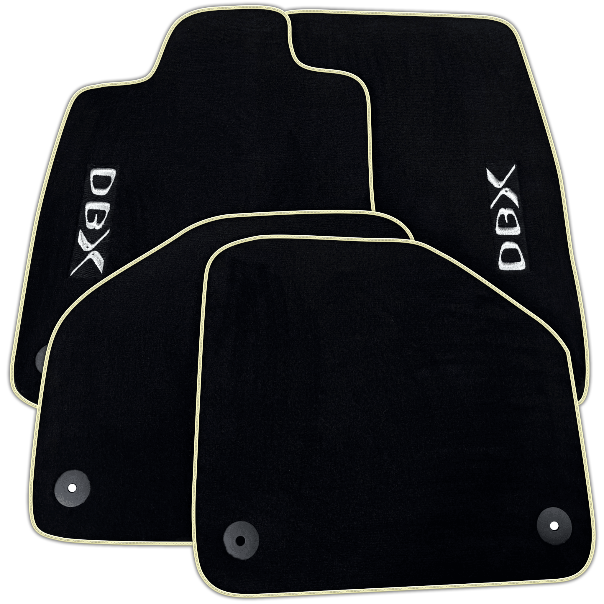Black Floor Mats for Aston Martin DBX (2020–2023)