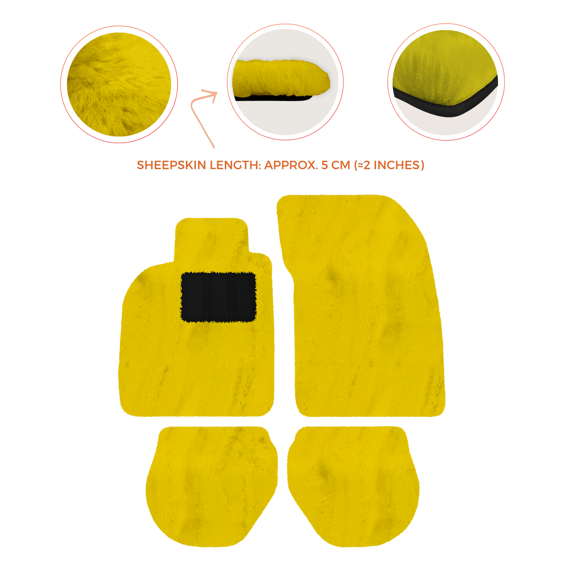 Black Floor Mats for Porsche 911 - 993 (1994-1998) - AutoWin