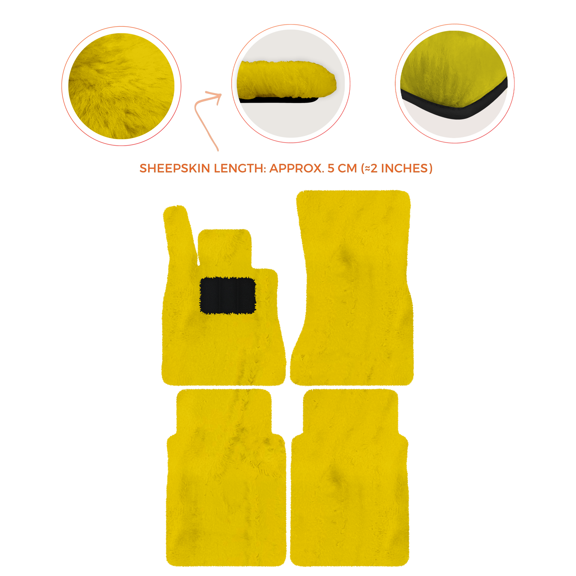 Luxury Sheepskin Floor Mats for Mercedes-Benz G-Class W463 (2018-2023)