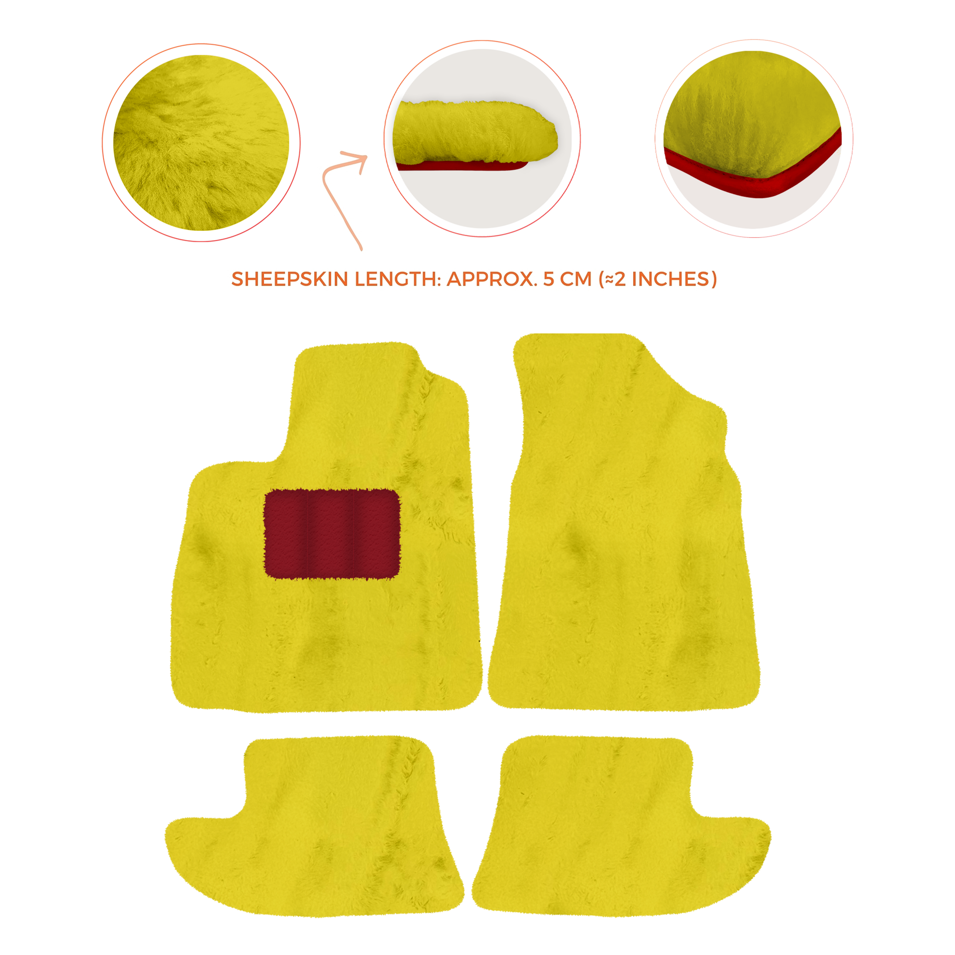 Luxury Sheepskin Floor Mats for Bentley Continental GT (2011-2018)