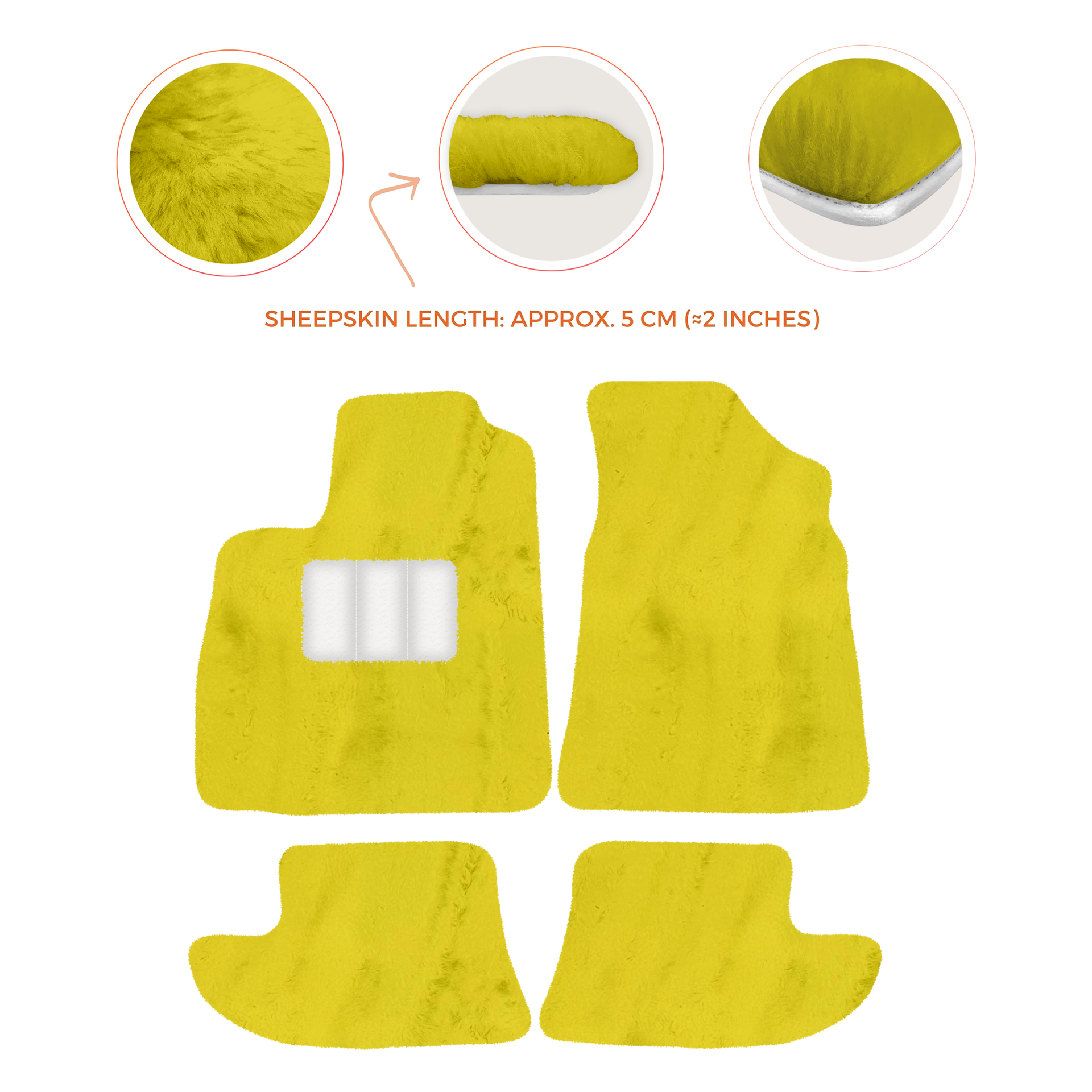 Premium Sheepskin Floor Mats for Bentley Continental GTC (2011-2018)