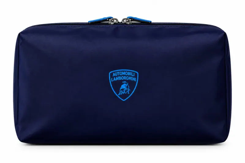 Navy Lamborghini zip pouch