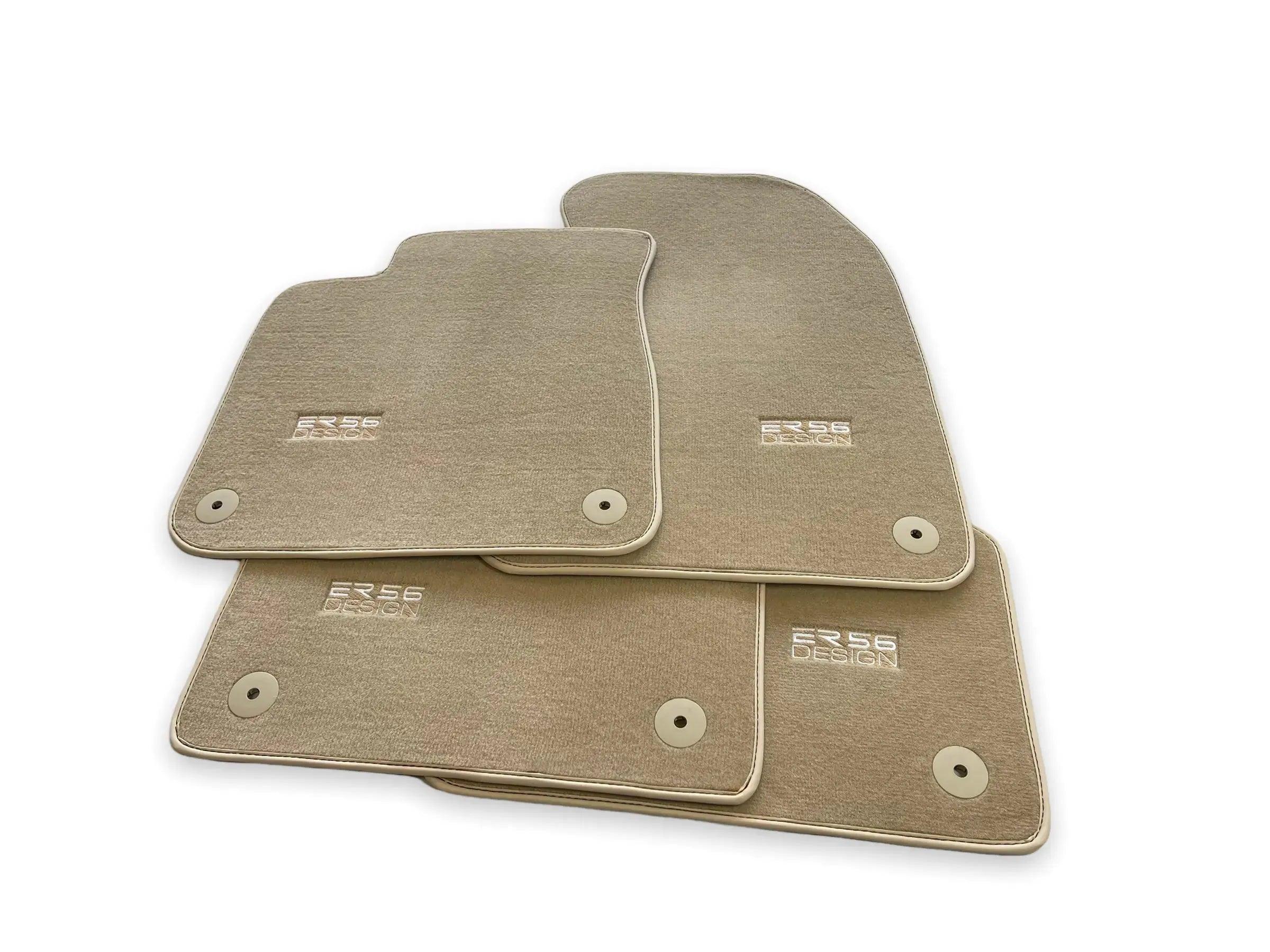 Beige Floor Mats for Audi A6 - C7 Sedan (2011-2018) | ER56 Design - AutoWin