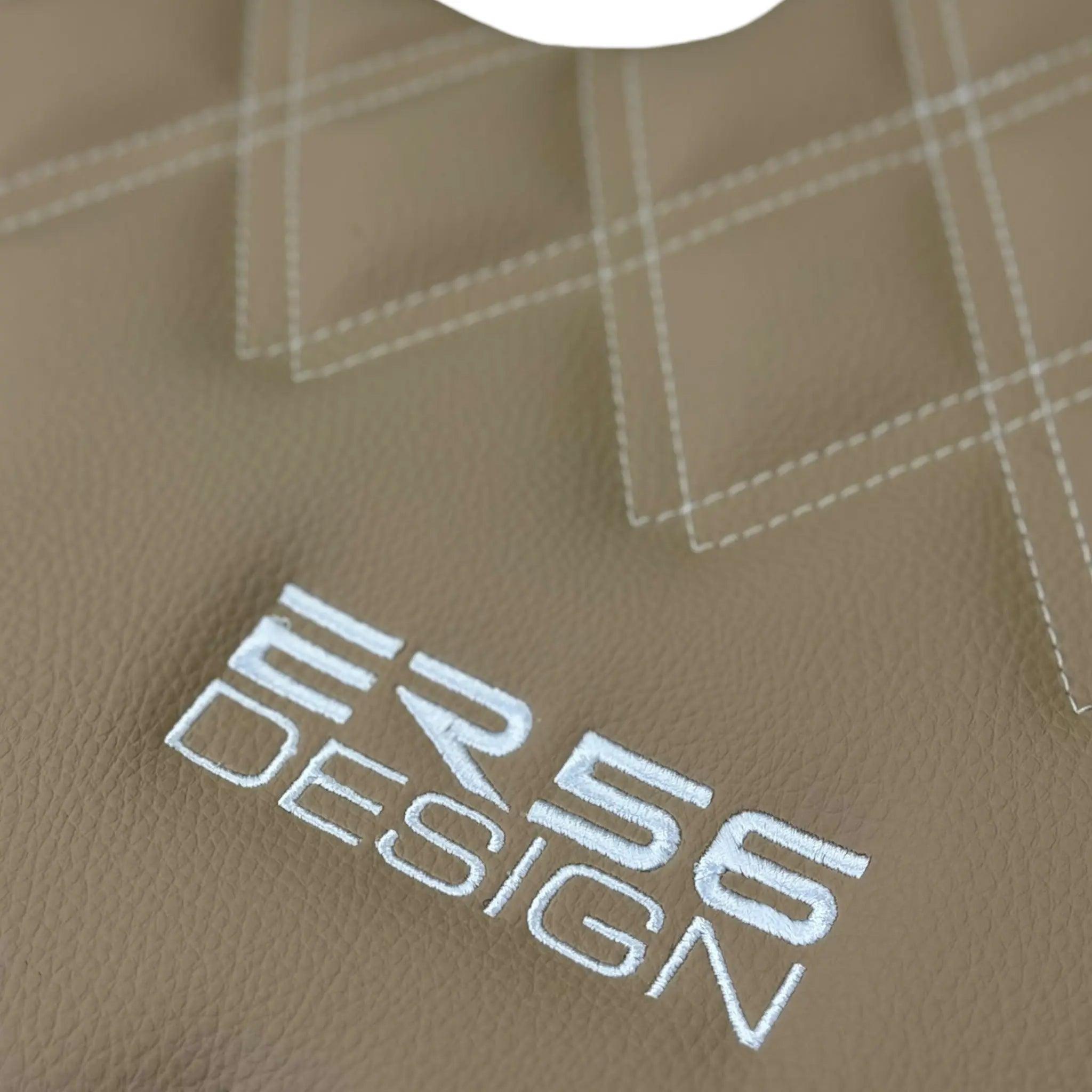 Beige Floor Mats for Bentley Continental GTC (2006–2011) with Leather | ER56 Design - AutoWin