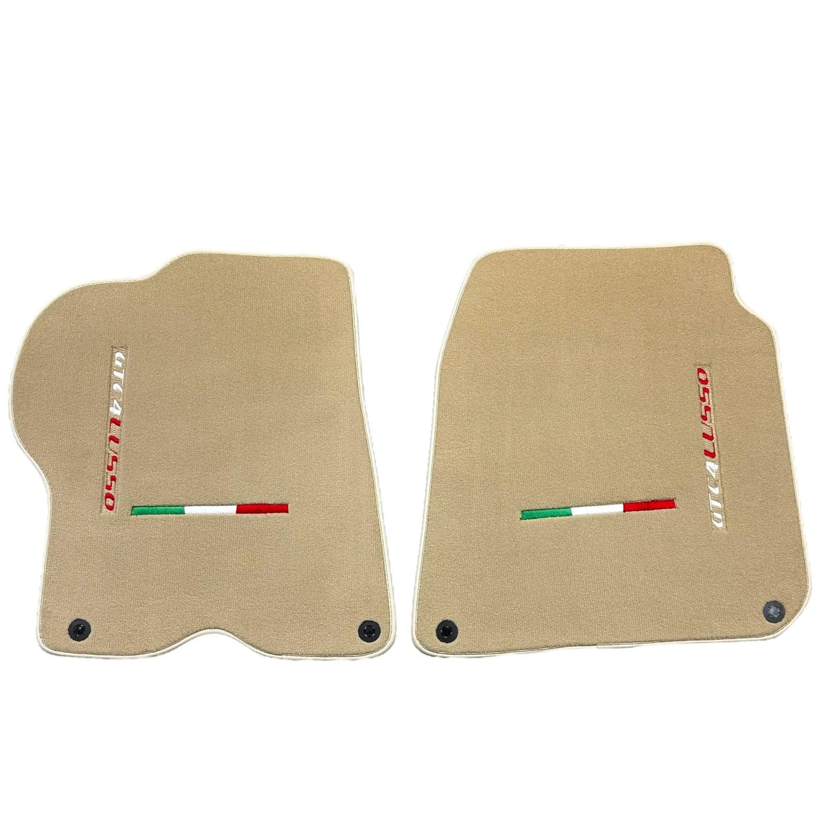 Beige Floor Mats for Ferrari GTC4 Lusso (2016-2023) Italian Edition - AutoWin