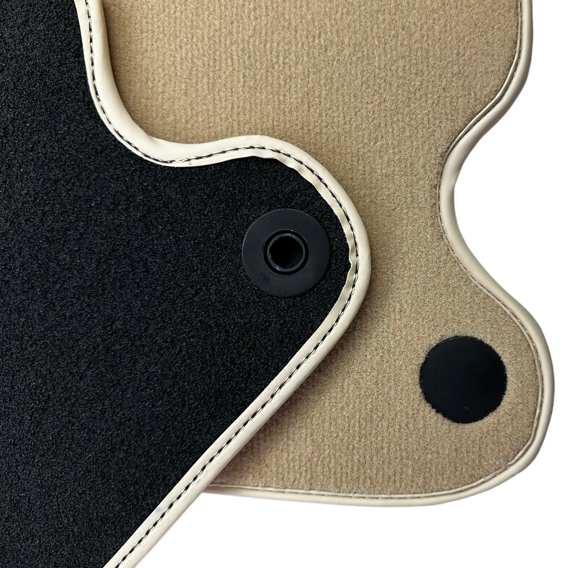 Beige Floor Mats For Mercedes-Benz SL-Class R230 (2001-2009) - AutoWin