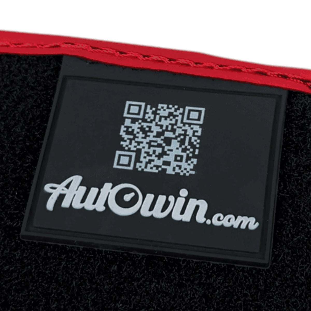 Black Alcantara Floor Mats for Ferrari F8 Tributo (2019-2023) with Red Alcantara Accents