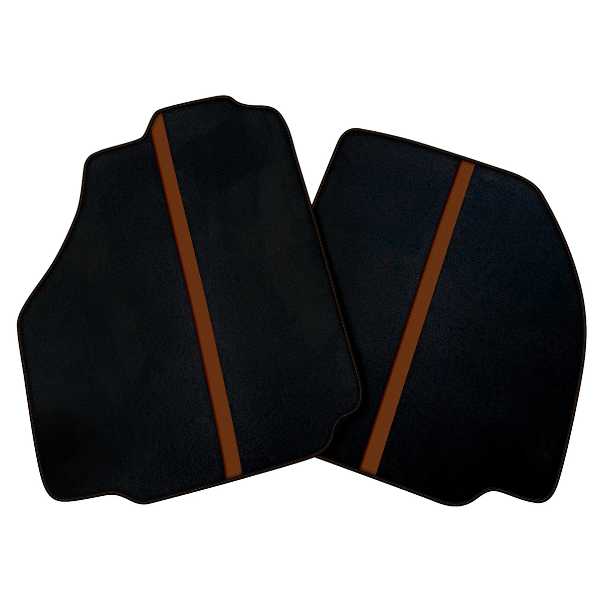 Black Car Floor Mats with Leather Line for Ferrari 488 Pista Spider (2019-2021) | Various Colors