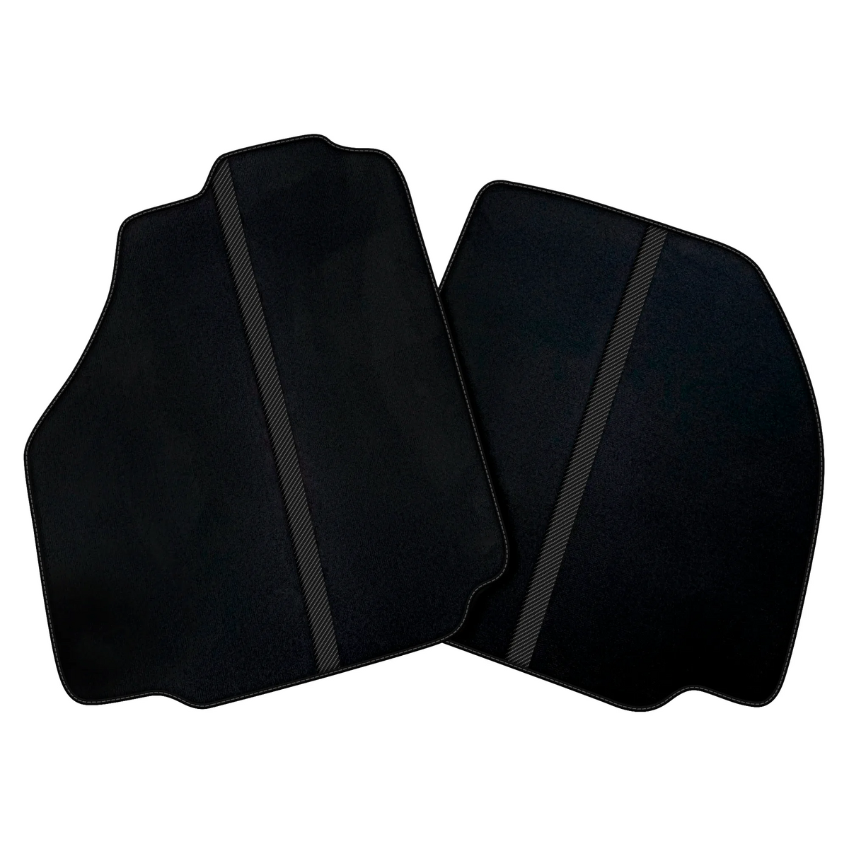 Black Car Floor Mats with Leather Line for Ferrari 488 Pista Spider (2019-2021) | Various Colors