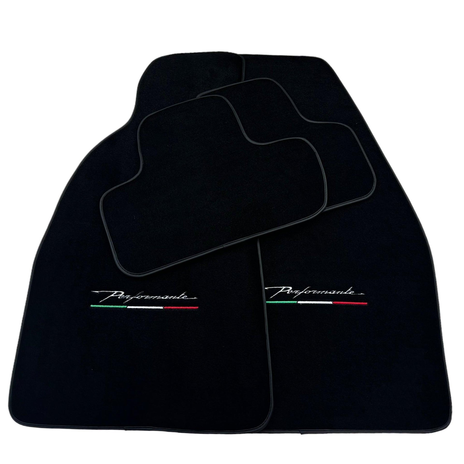 Black Floor Mats for Alfa Romeo Spider 916 (1994-2005) Perfomante - AutoWin