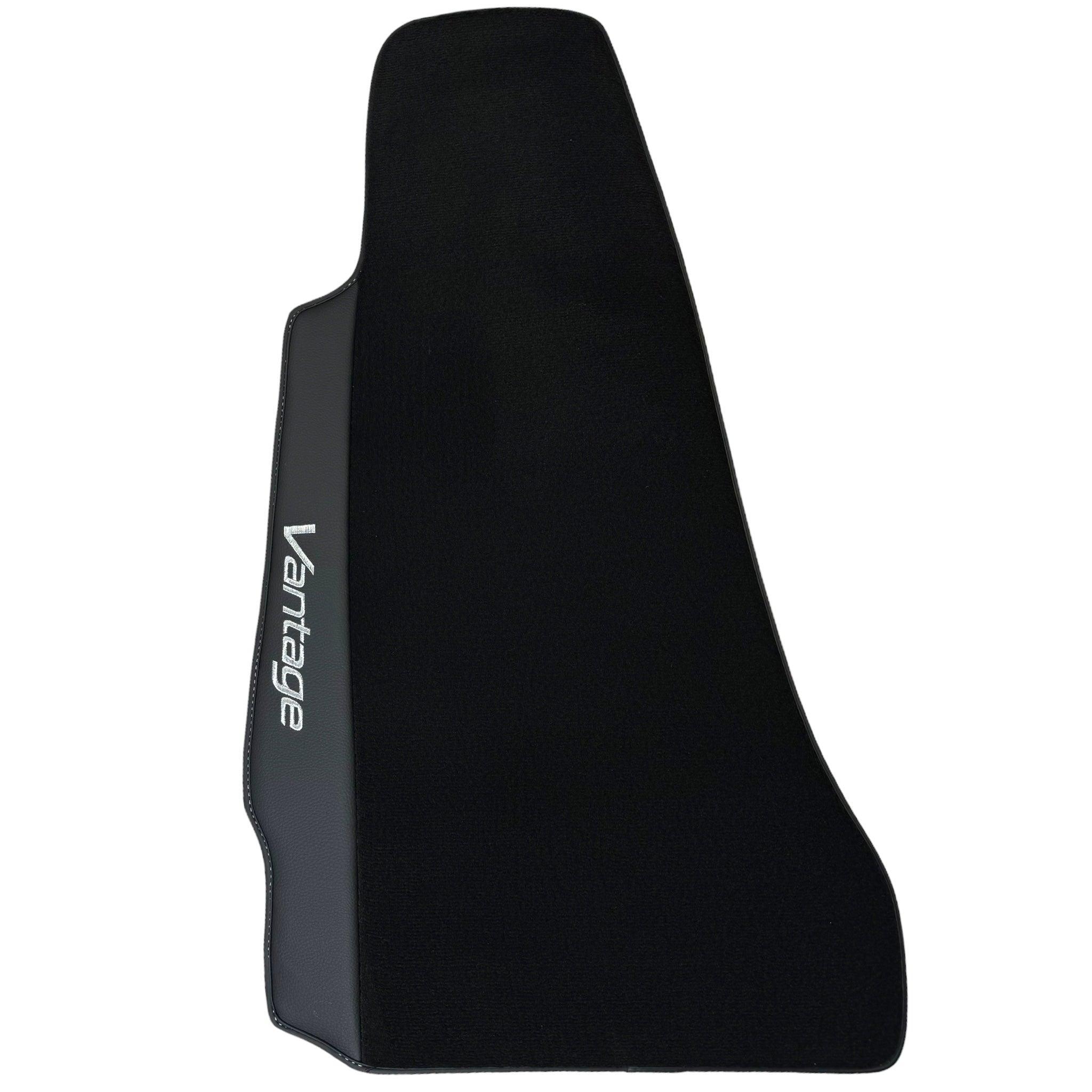 Black Floor Mats for Aston Martin V8 Vantage (2005–2023) with Leather - AutoWin