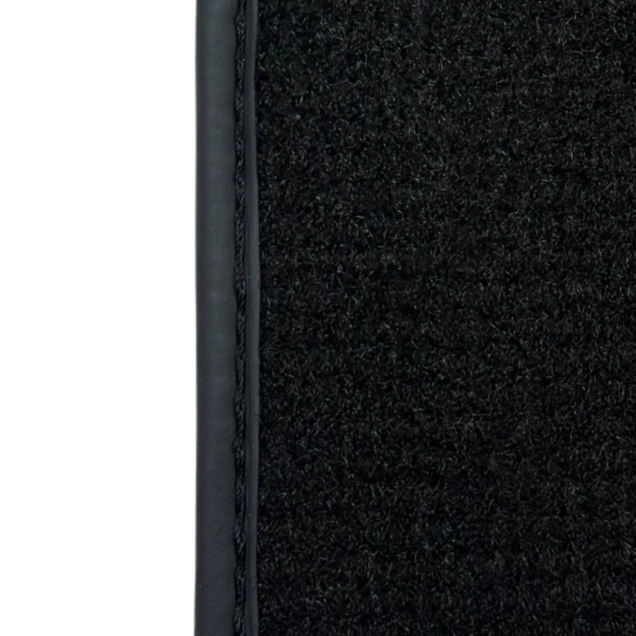 Black Floor Mats for Bentley Continental GTC (2006–2011) with Leather | ER56 Design - AutoWin