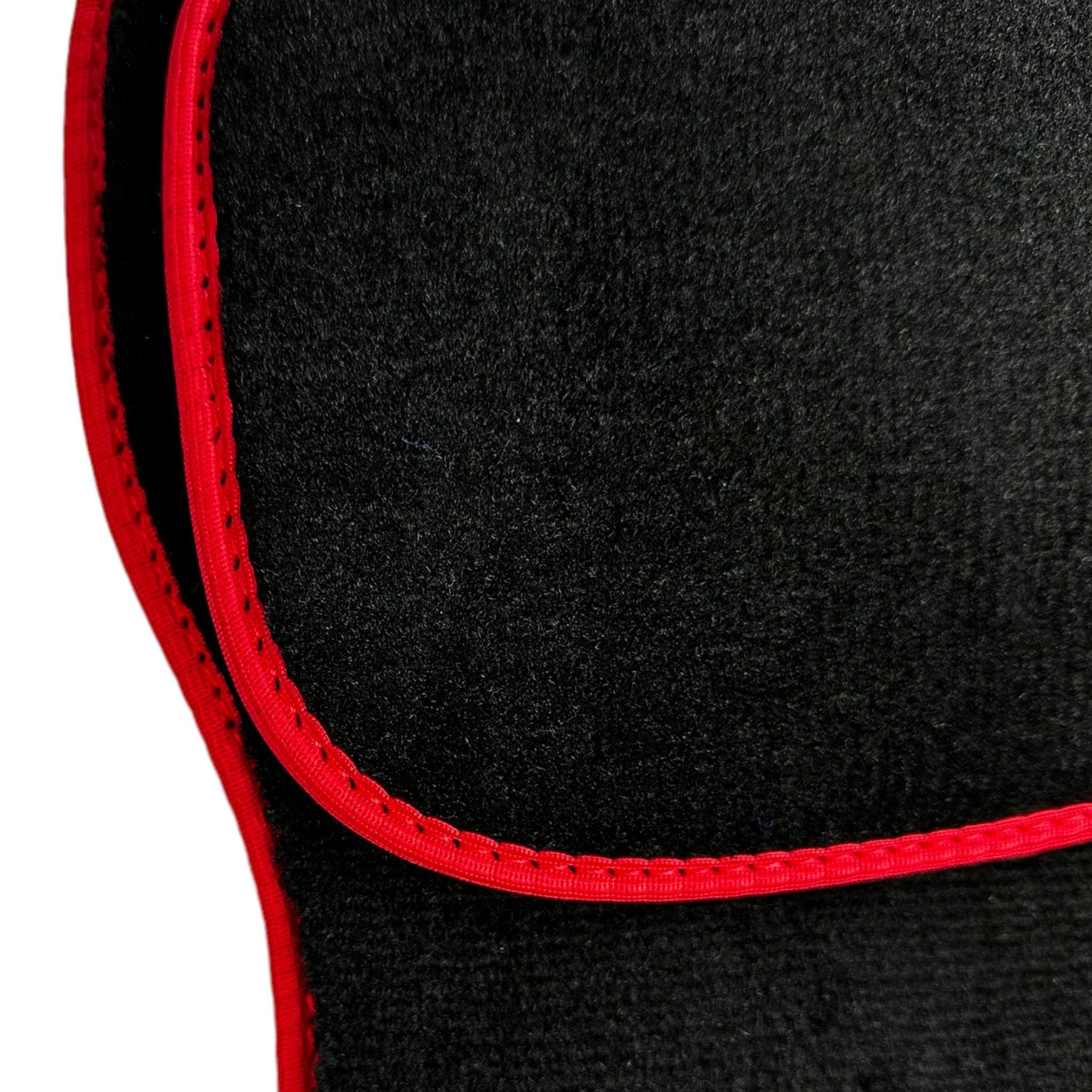 Black Floor Mats For BMW 4 Series F32 With M Package | Red Trim - AutoWin
