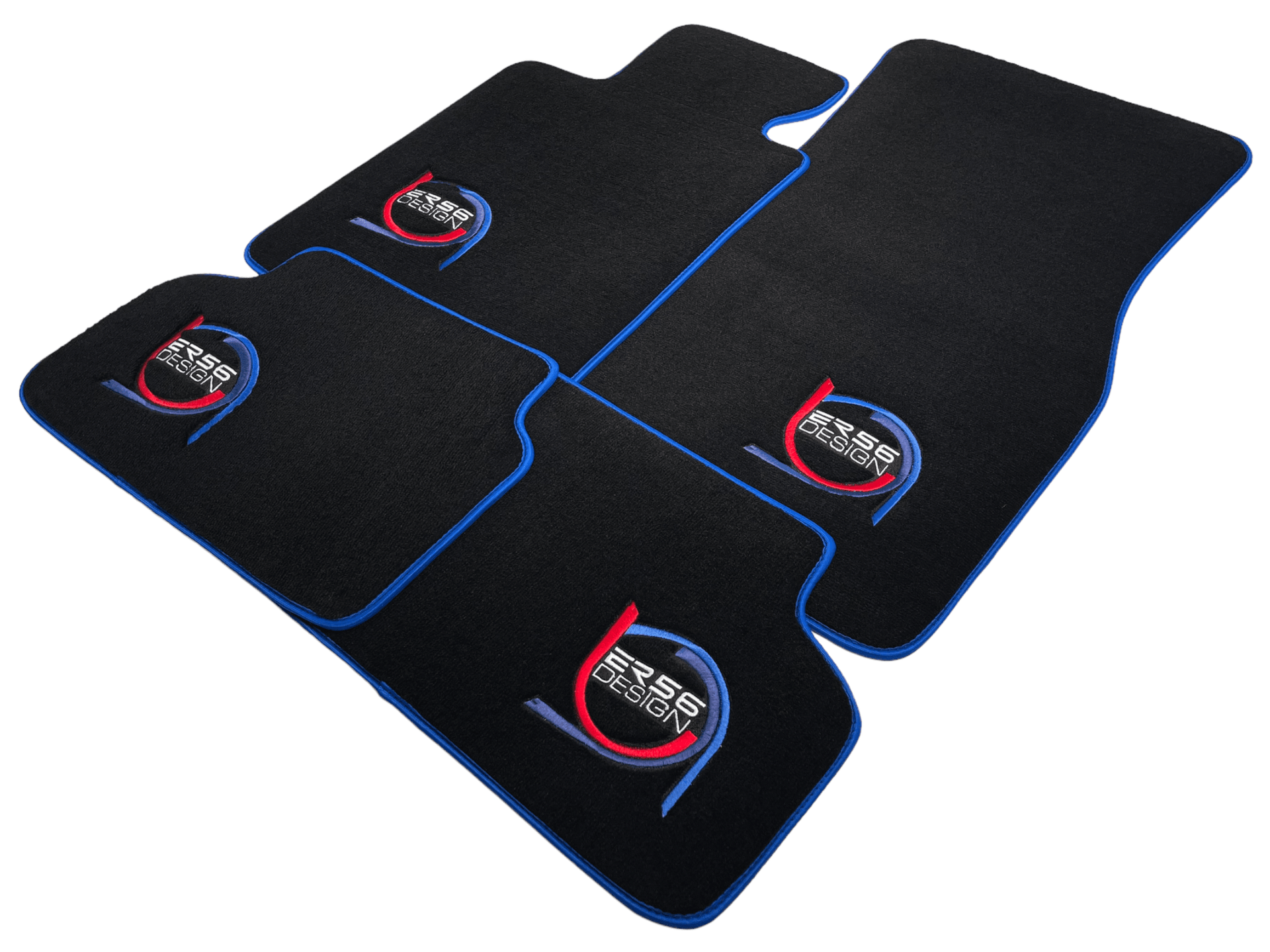 Black Floor Mats For BMW G61 (2023-2026) Touring ER56 Design Limited Edition Blue Trim - AutoWin