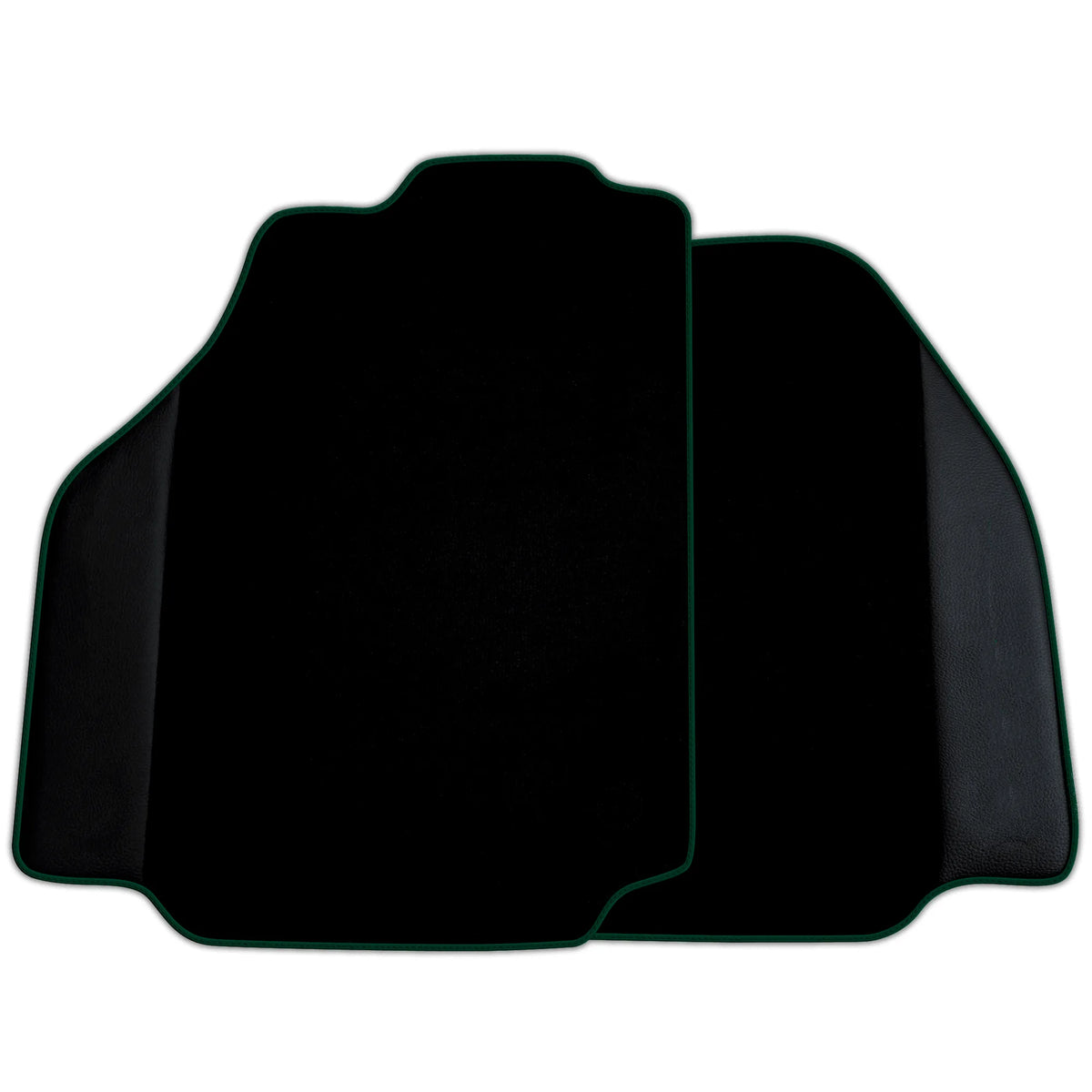 Black Floor Mats for Ferrari 488 Pista Spider (2019-2021) with Leather | Various Trim Colors