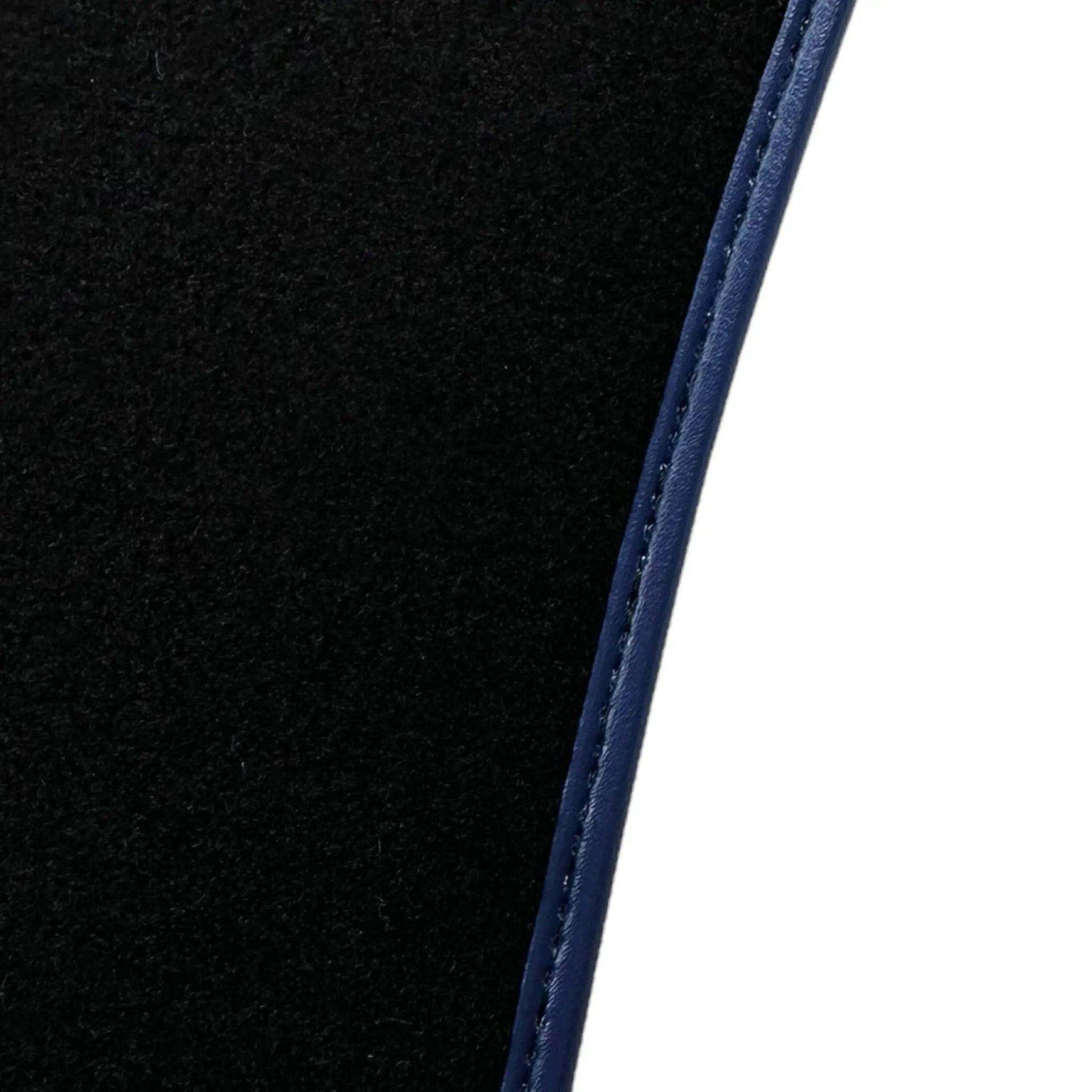 Black Floor Mats for Ferrari 812 GTS (2019-2023) with Carbon Leather - AutoWin