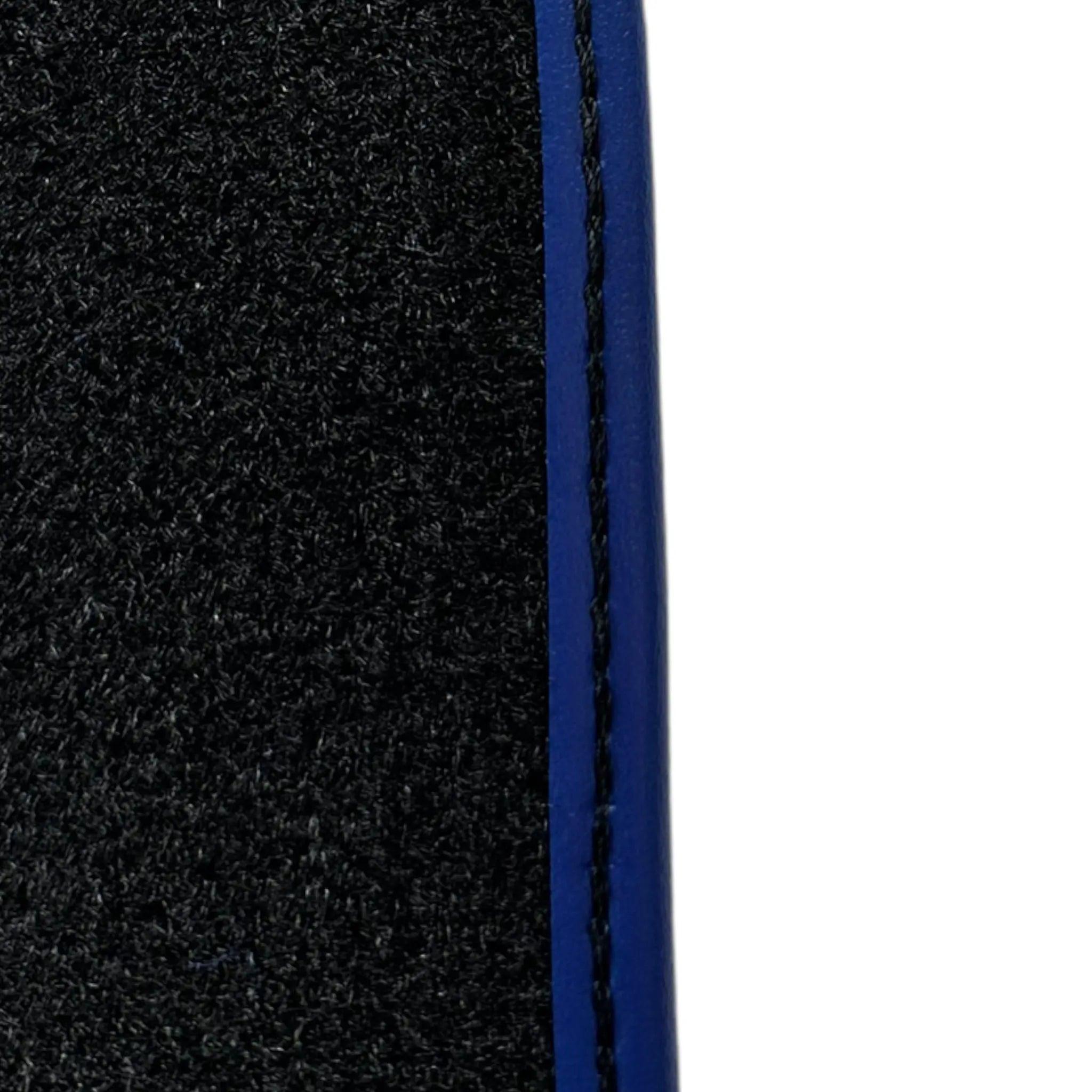 Black Floor Mats for Ferrari 812 GTS (2019-2023) with Carbon Leather - AutoWin