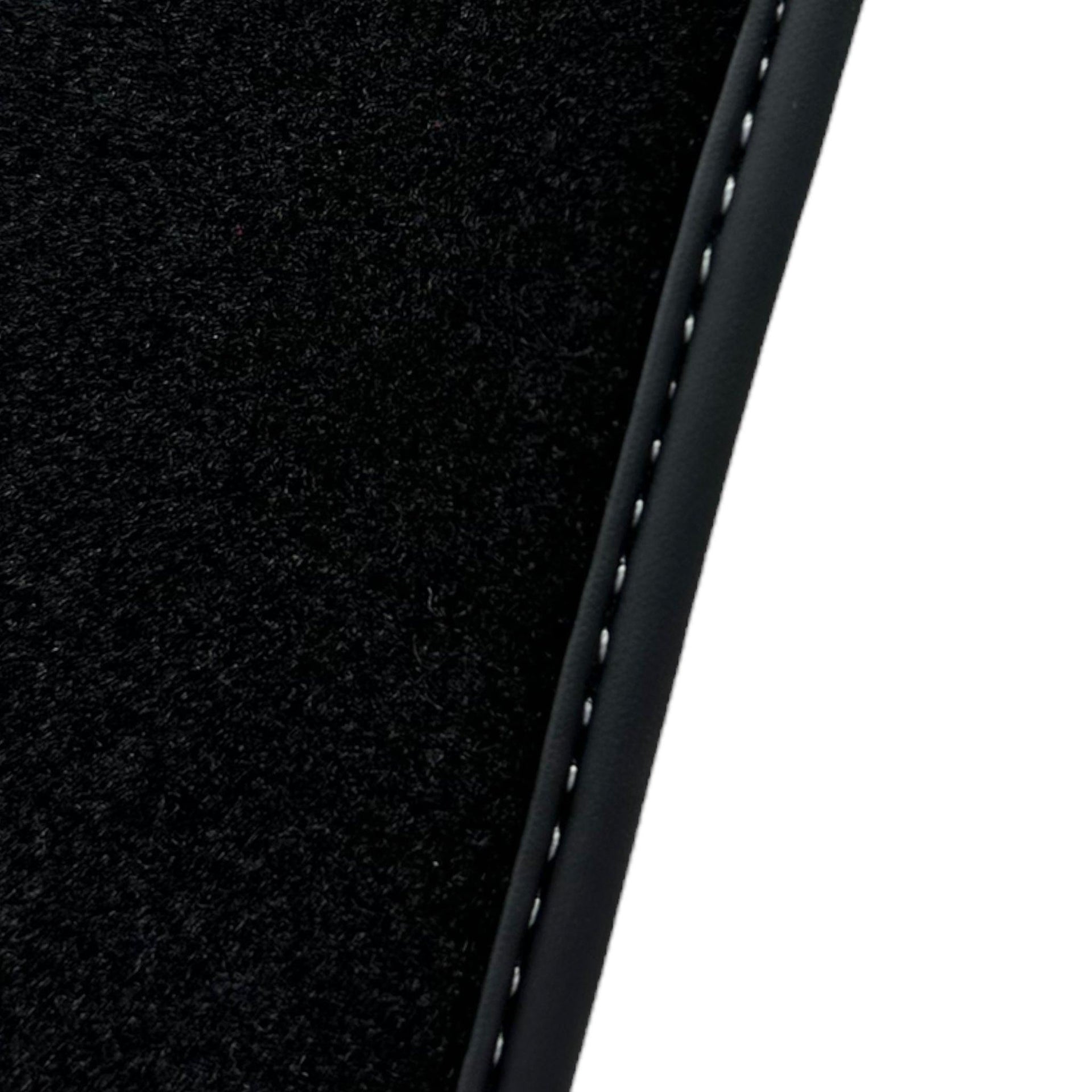 Black Floor Mats for Ferrari F12 TRS (2014) with Red Alcantara Leather - AutoWin