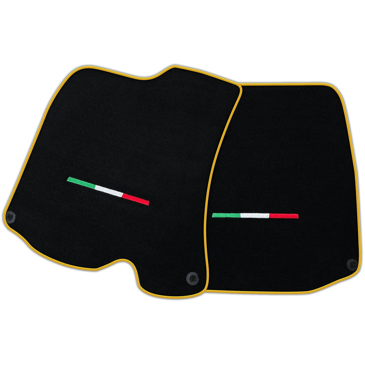 Black Floor Mats For Ferrari Portofino (2018-2023) Italian Edition