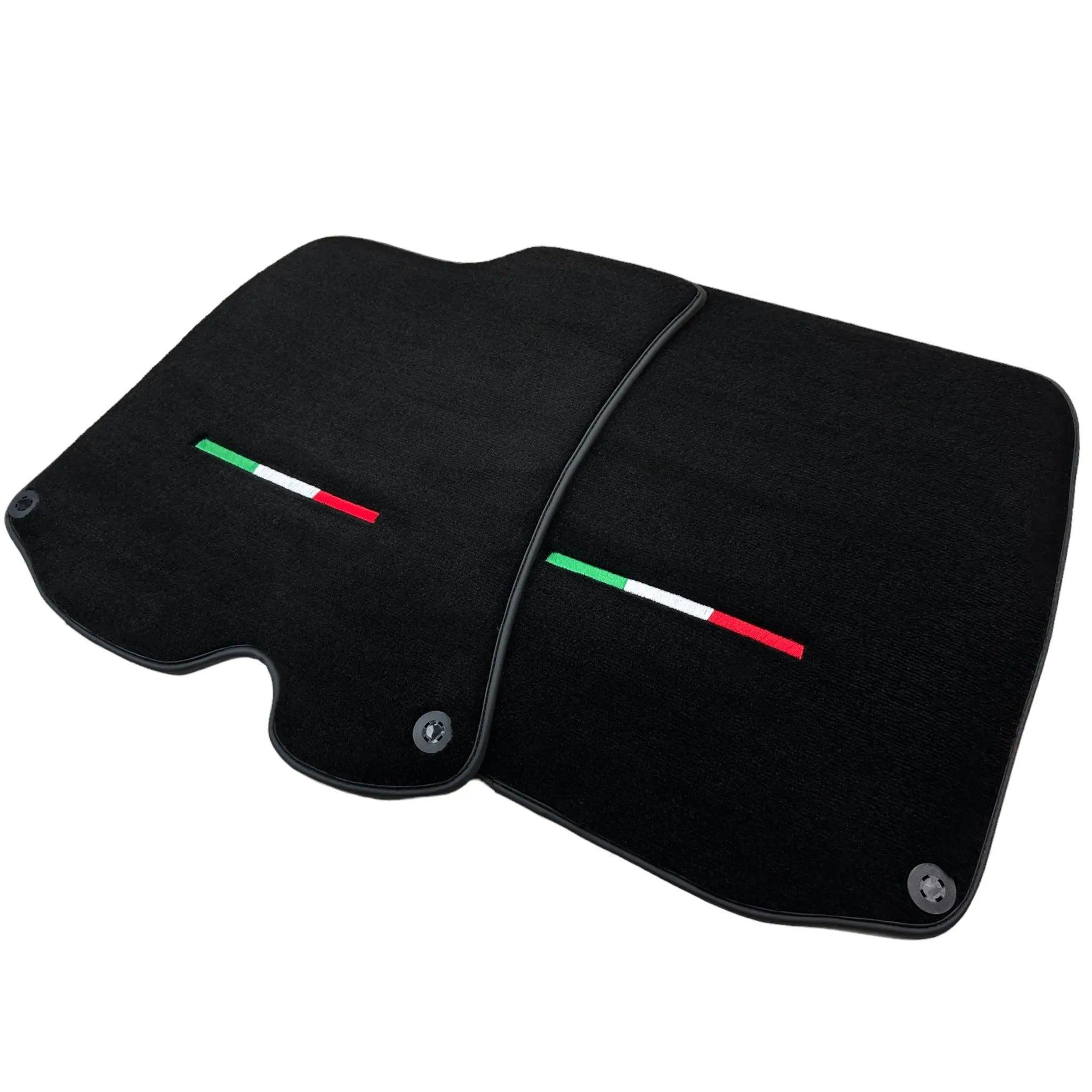 Black Floor Mats For Ferrari Roma (2021-2024) Italian Edition - AutoWin