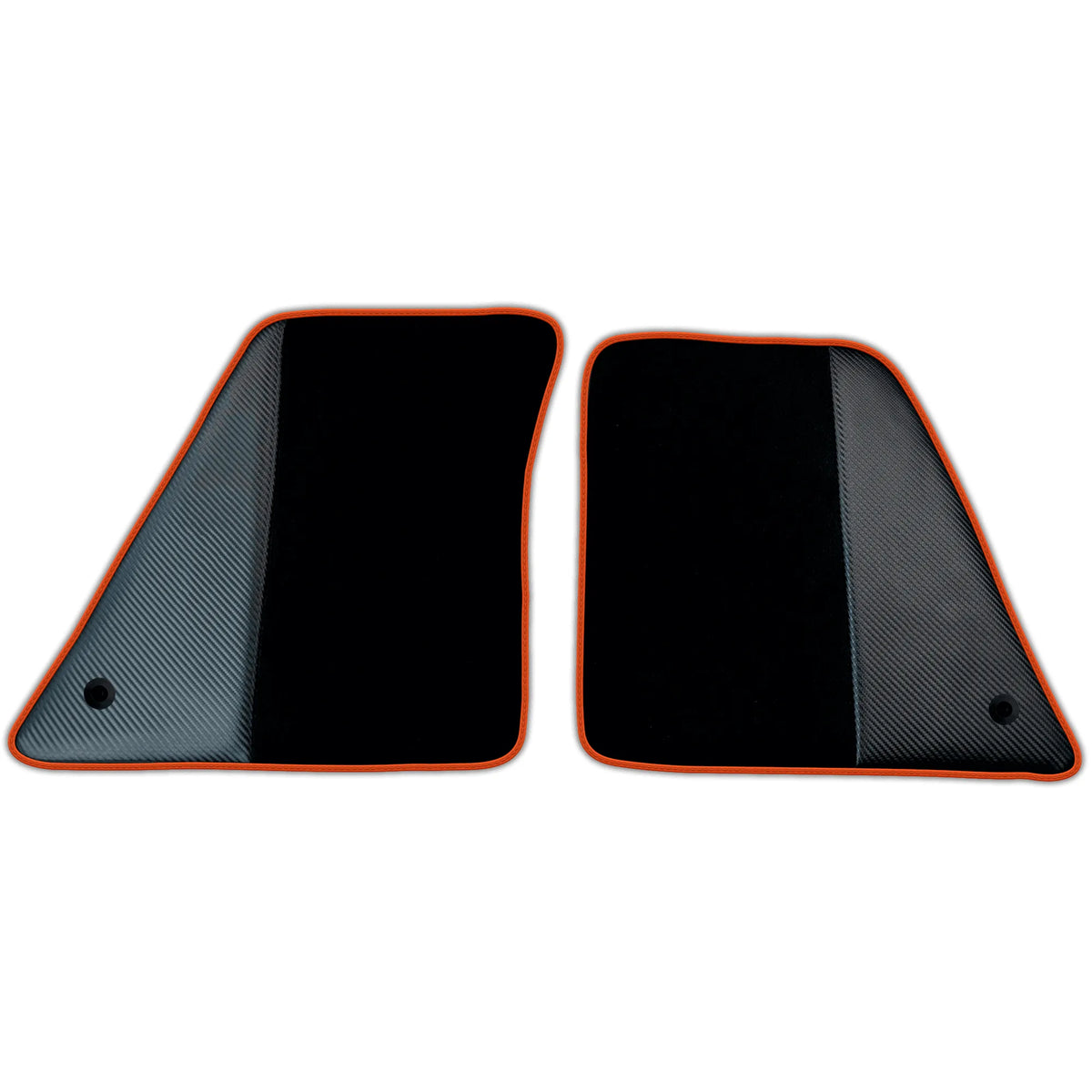 Black Floor Mats for Ferrari SF90 Stradale (2019-2024) with Carbon Fiber | Various Trim Colors