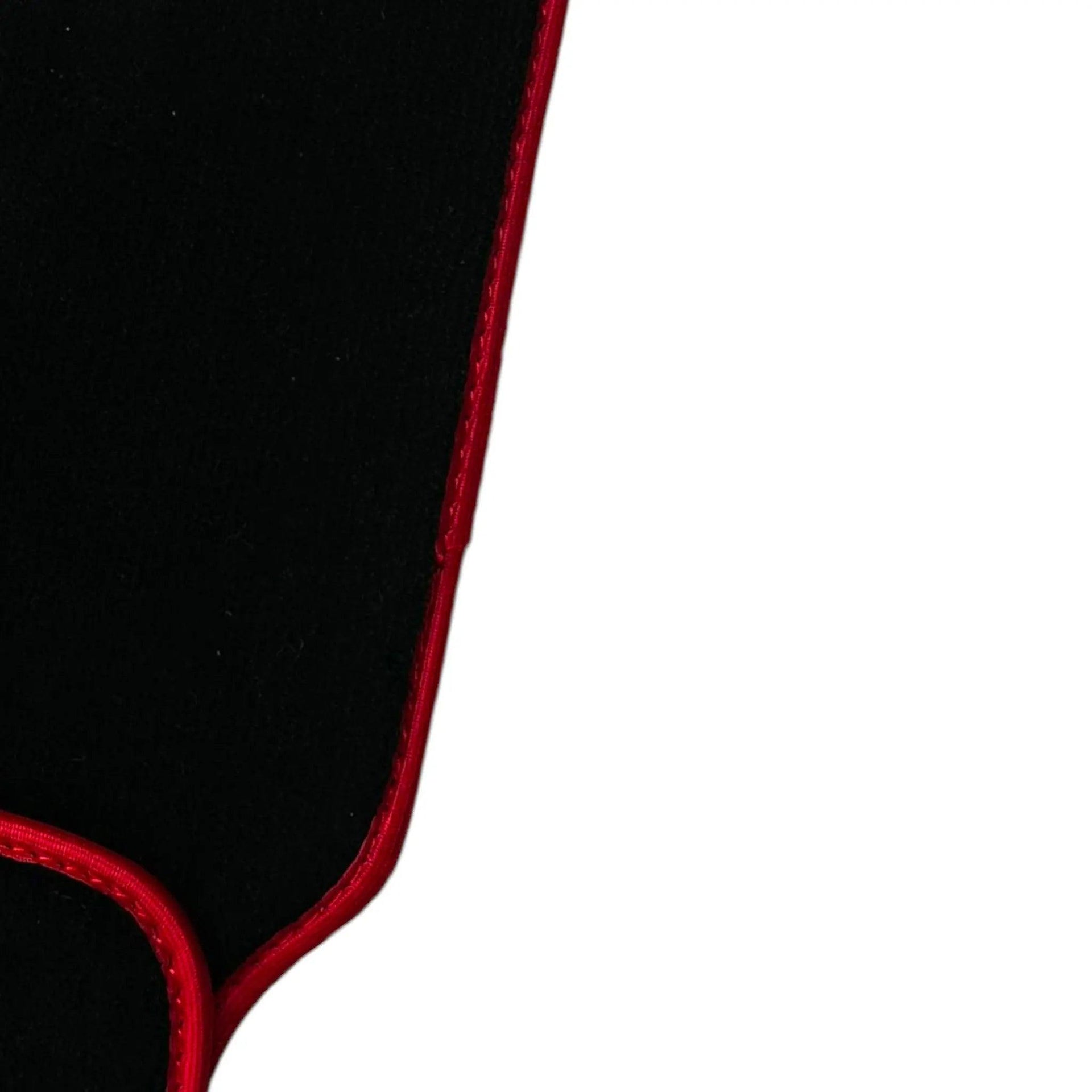 Black Floor Mats For Honda Civic VII (2001-2005) ER56 Design with Red Trim - AutoWin