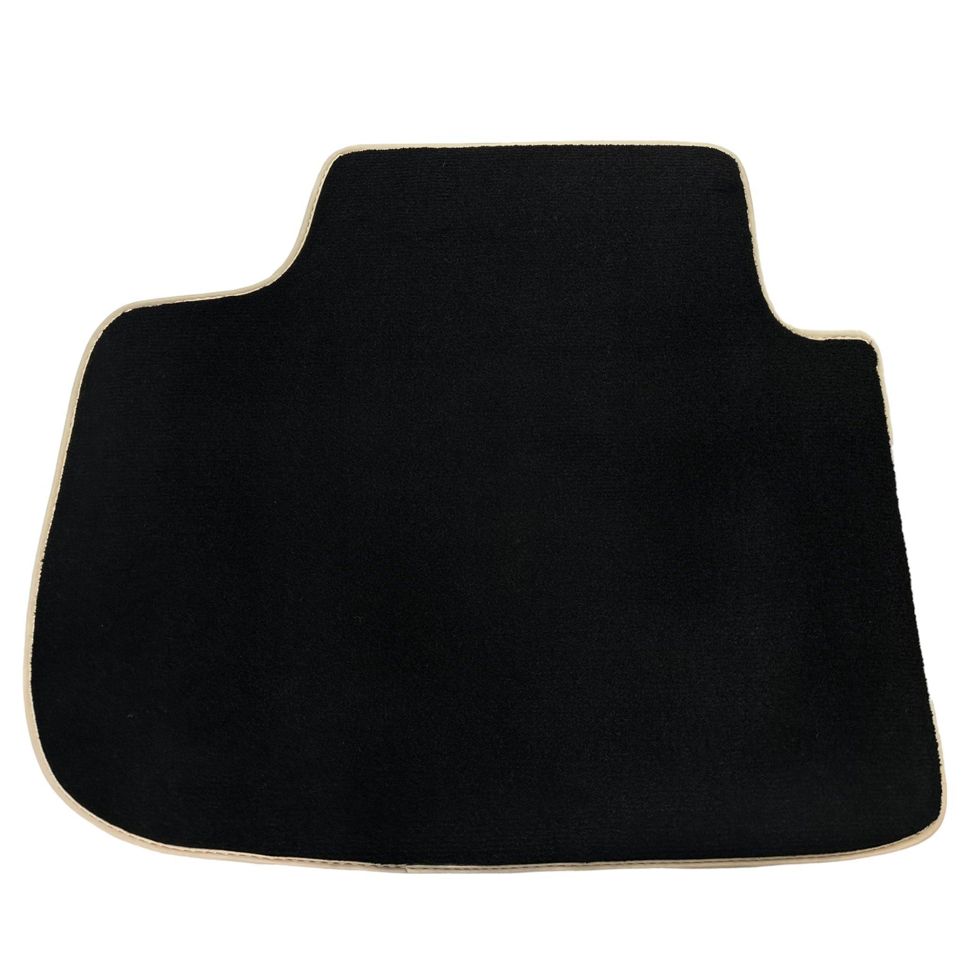 Black Floor Mats For Kia Sportage (1994-2002) with Beige Trim - AutoWin