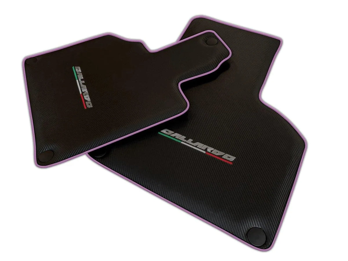 Black Floor Mats for Lamborghini Gallardo (2004-2014) | Various Trim Colors
