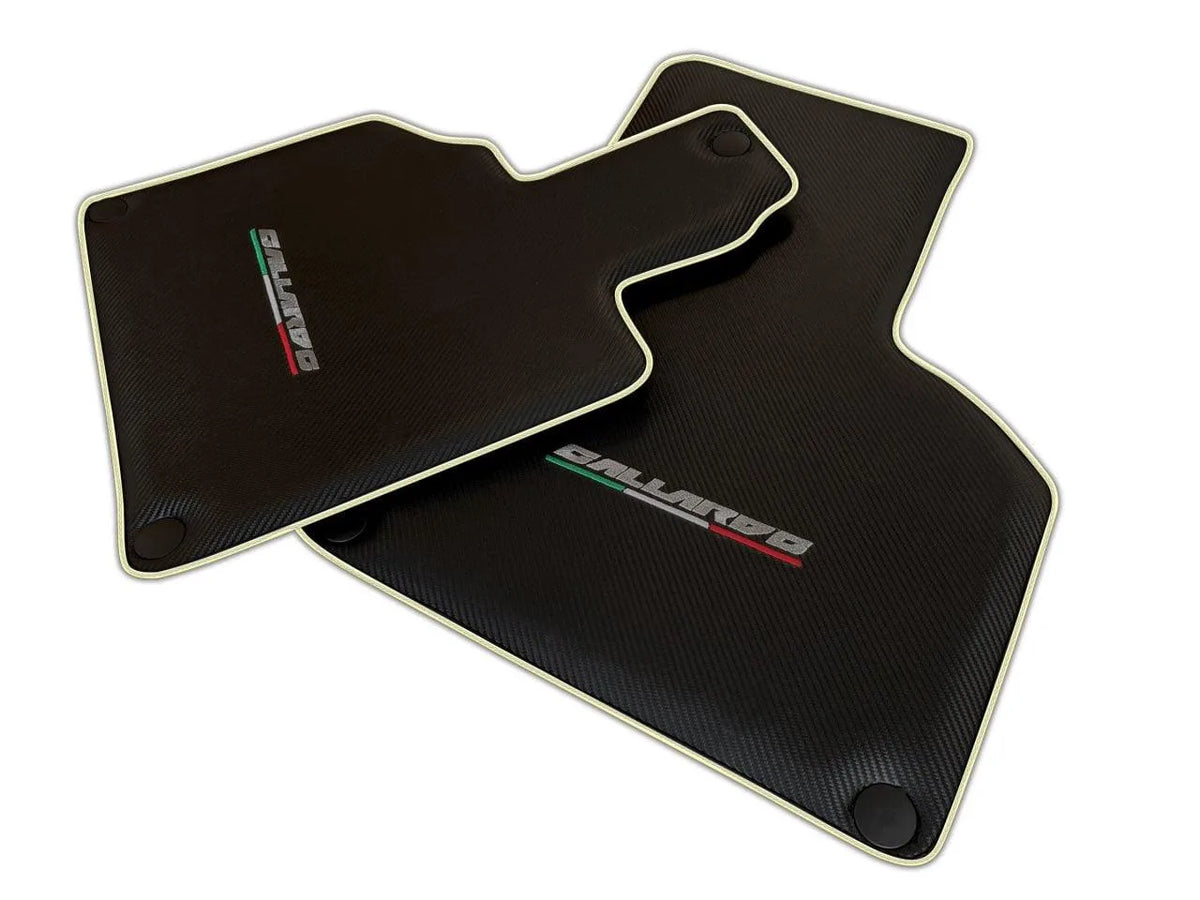 Black Floor Mats for Lamborghini Gallardo (2004-2014) | Various Trim Colors