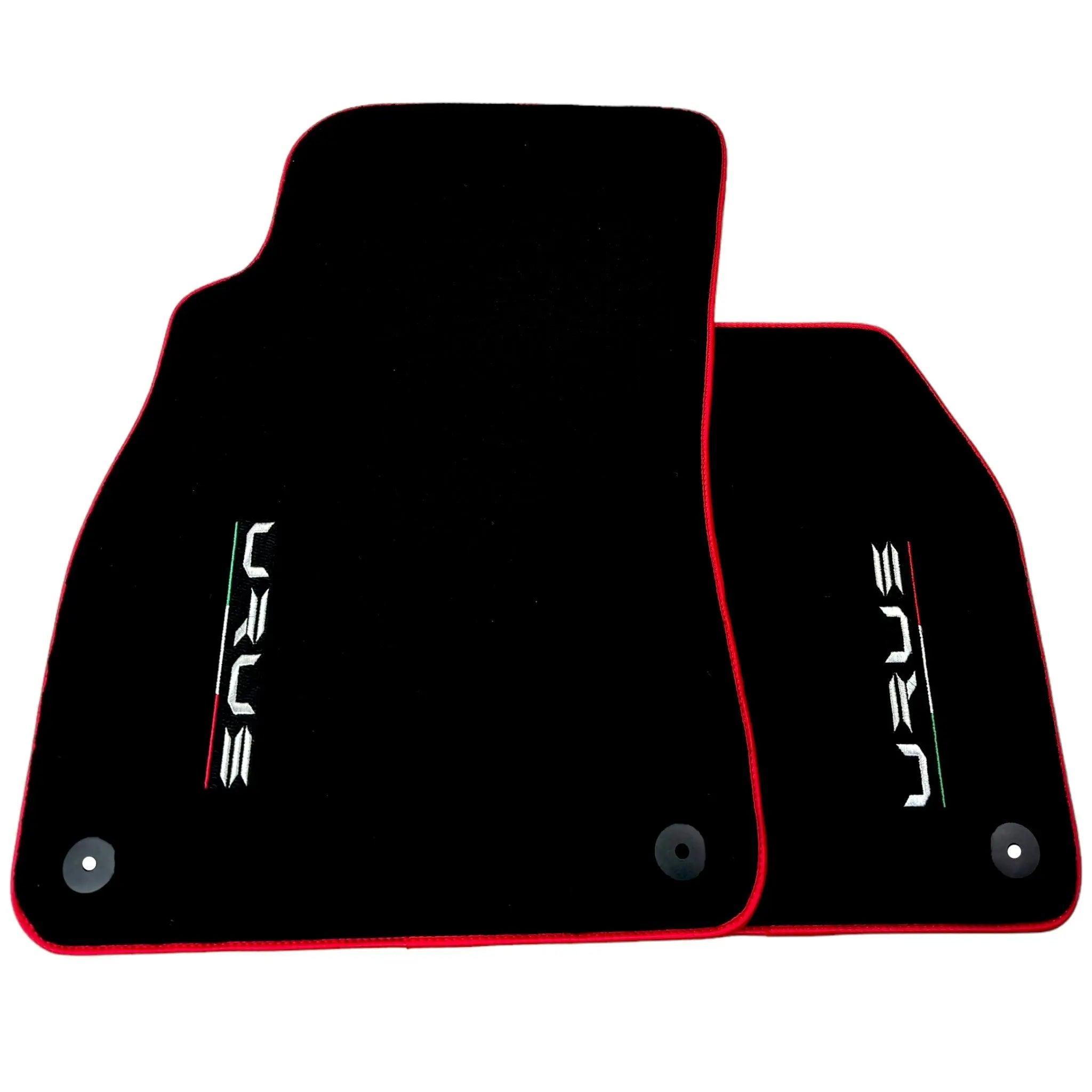 Black Floor Mats for Lamborghini Urus with Red Trim | Right Hand Drive - AutoWin