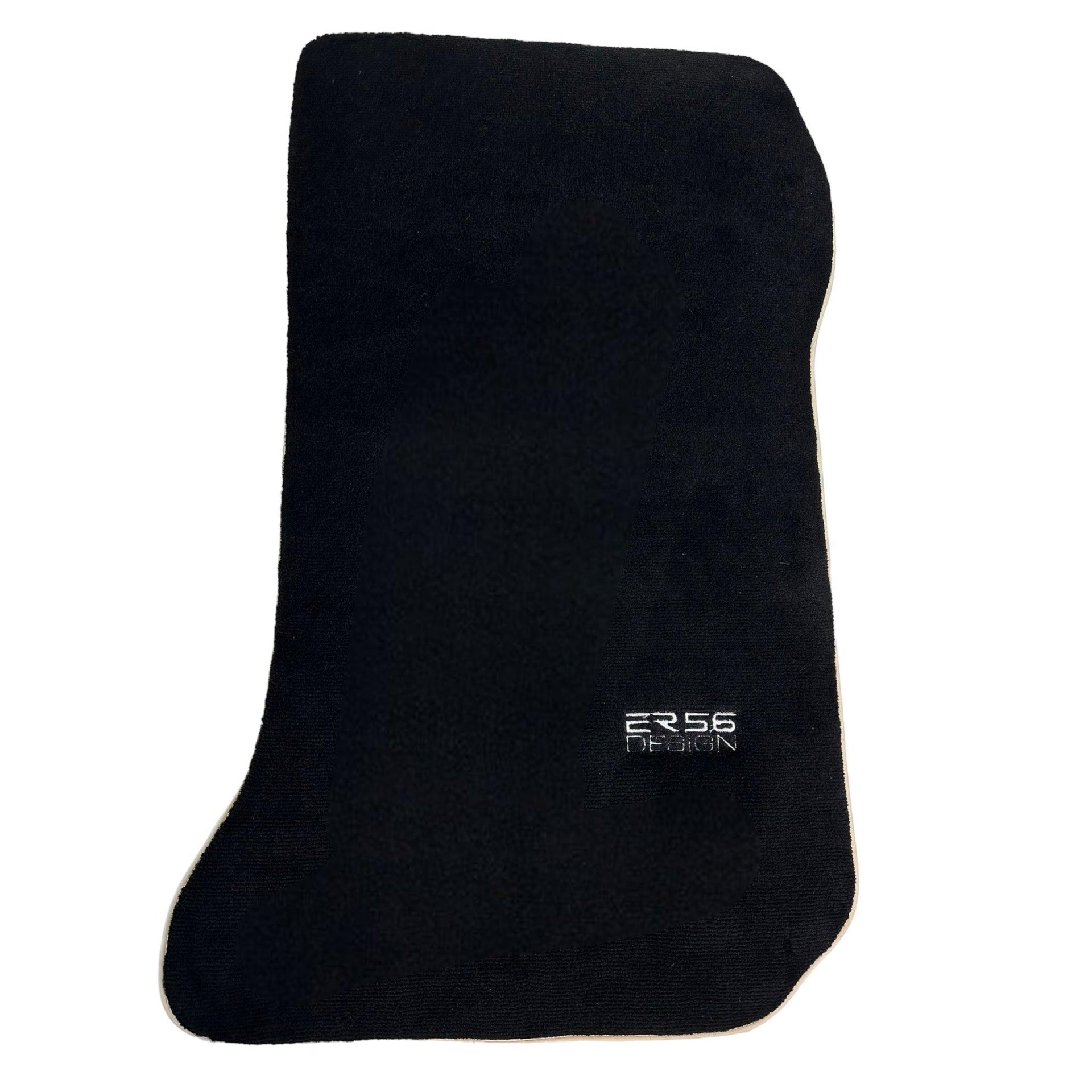 Black Floor Mats For Mercedes-Benz C-Class W204 (2007-2014) ER56 Design - AutoWin