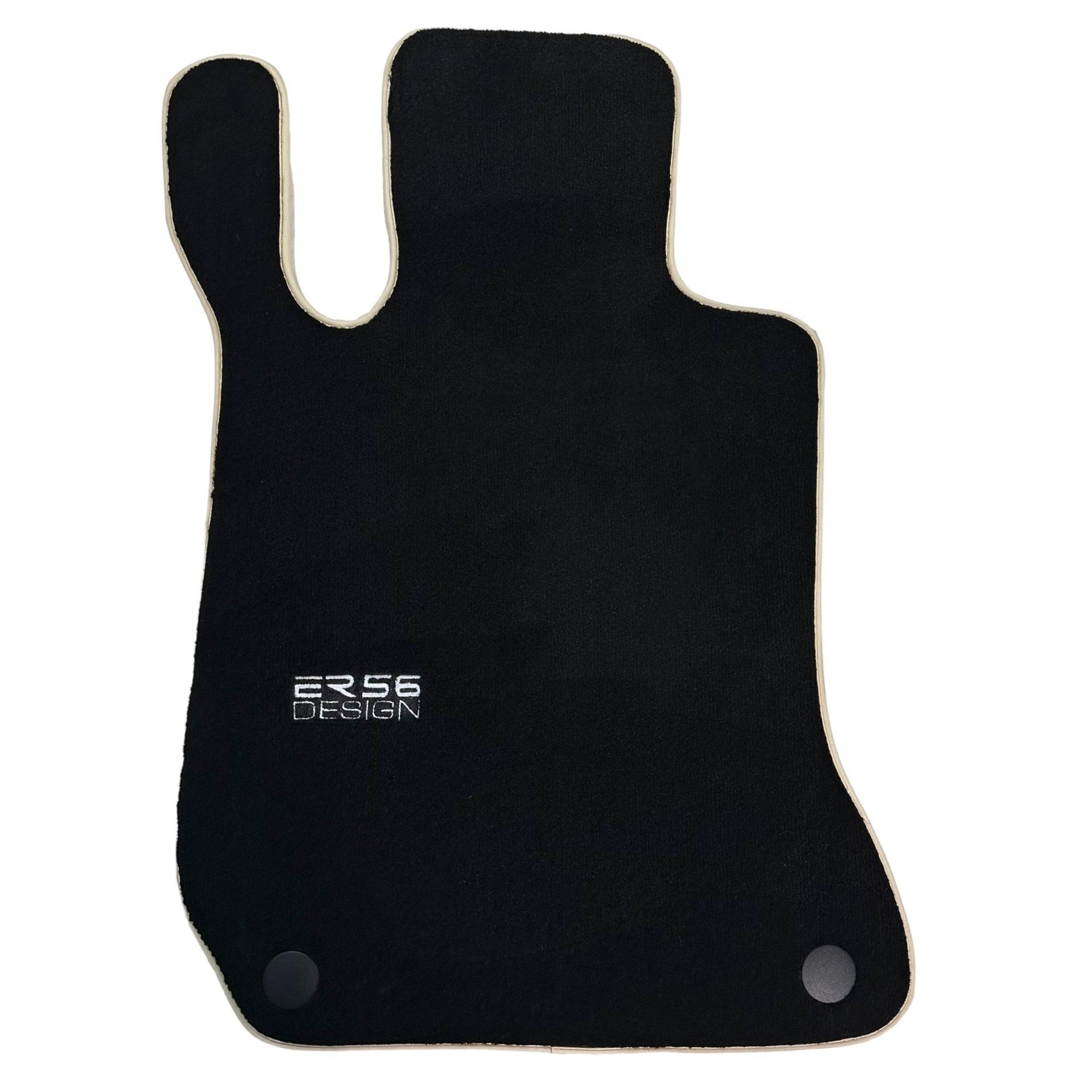 Black Floor Mats For Mercedes-Benz C-Class W204 (2007-2014) ER56 Design - AutoWin