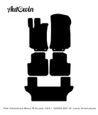 Black Floor Mats For Mercedes Benz R-Class V251 (2005-2013) Long Wheelbase | Limited Edition - AutoWin