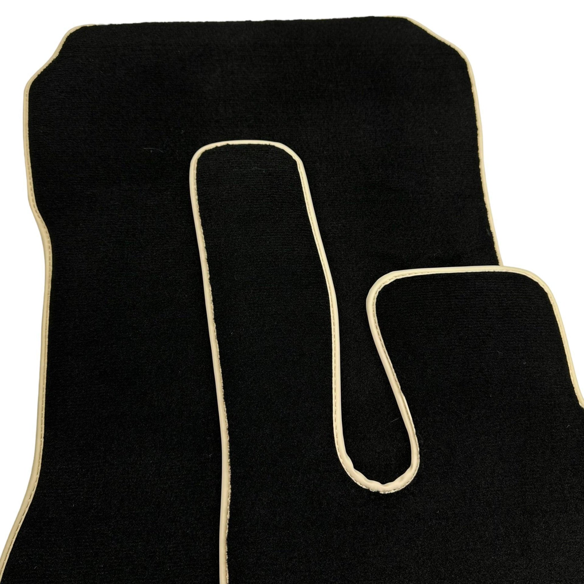 Black Floor Mats For Mercedes-Benz SL-Class R231 (2012-2022) Beige Trim - AutoWin