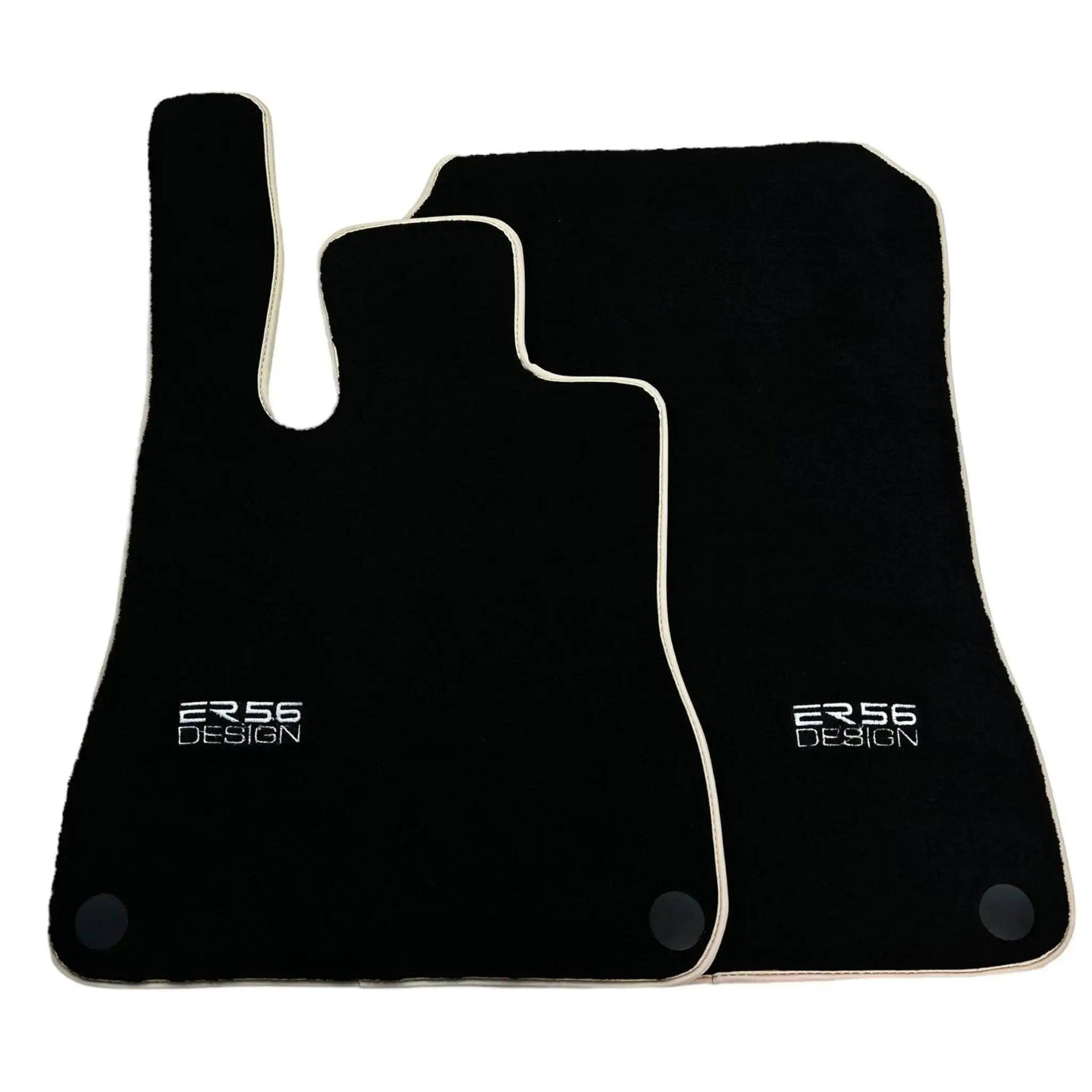 Black Floor Mats For Mercedes-Benz SLK-Class R170 (1998-2000) ER56 Design - AutoWin