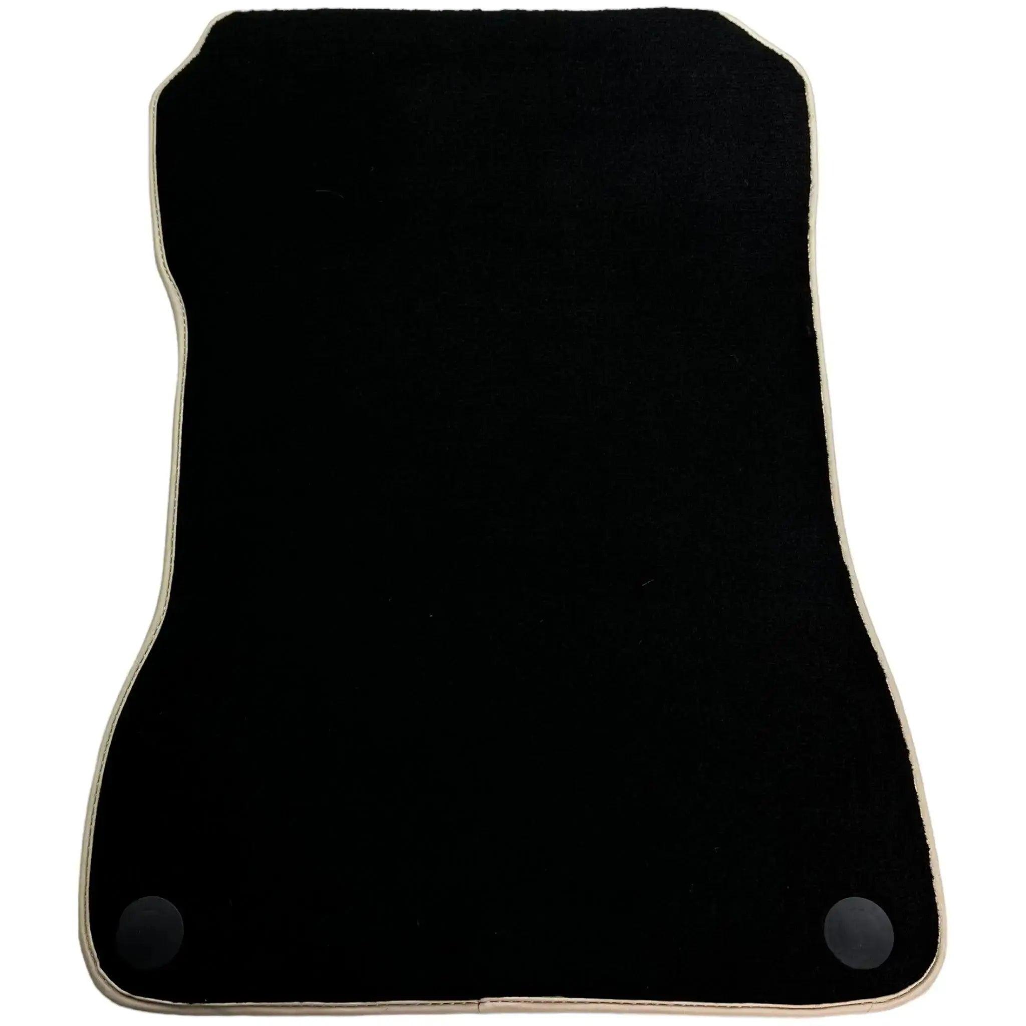 Black Floor Mats For Mercedes-Benz SLK-Class R170 (2000-2004) Beige Trim - AutoWin