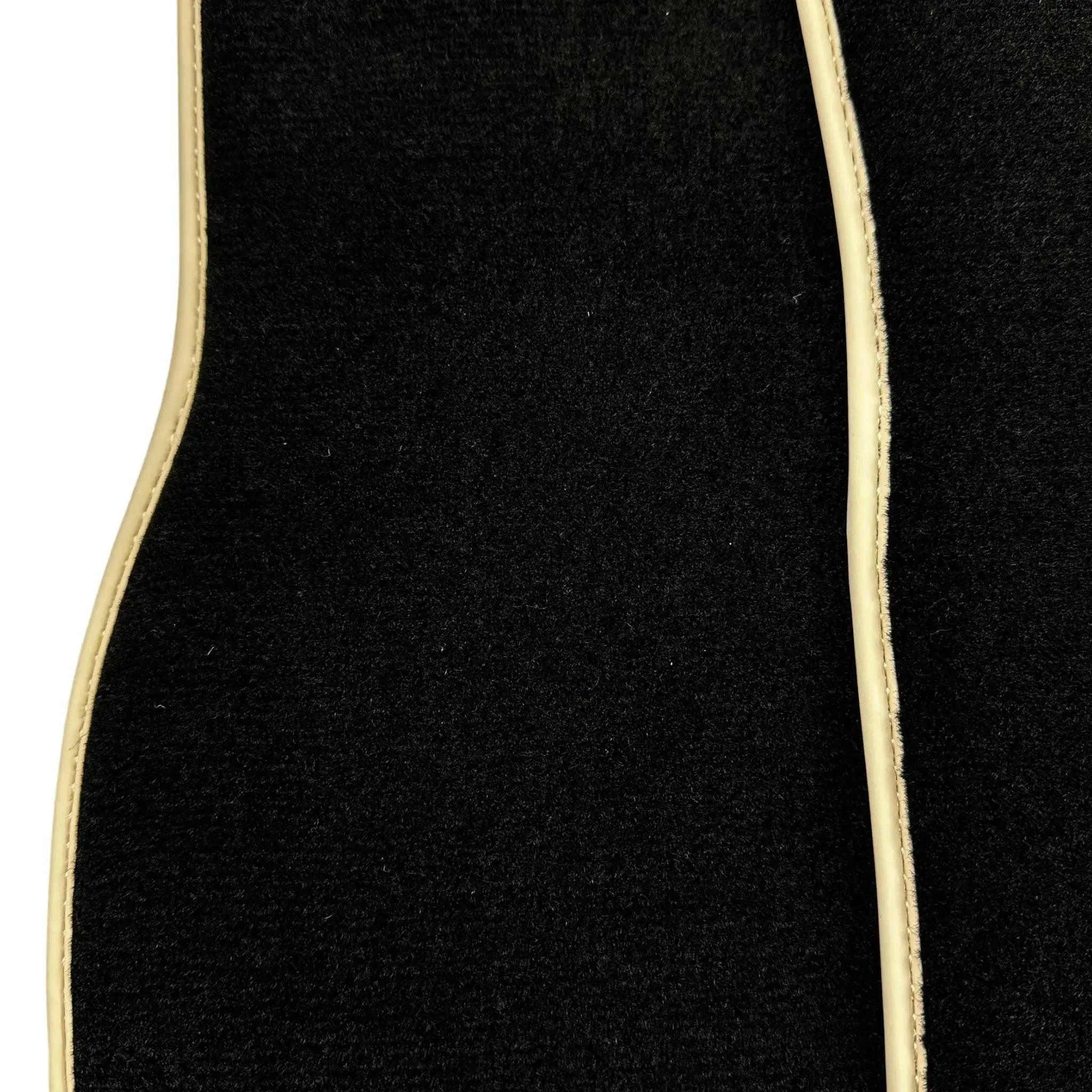 Black Floor Mats For Mercedes-Benz SLK-Class R170 (2000-2004) Beige Trim - AutoWin