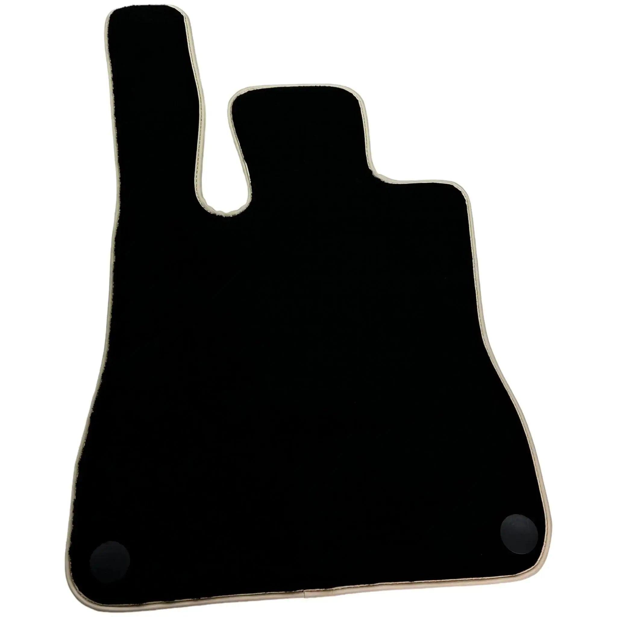 Black Floor Mats For Mercedes-Benz SLK-Class R170 (2000-2004) Beige Trim - AutoWin