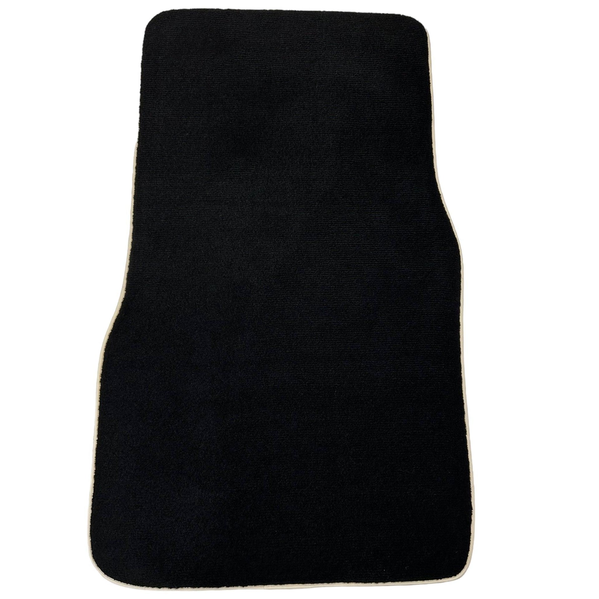 Black Floor Mats for Nissan Patrol (1988-1998) | Beige Trim - AutoWin