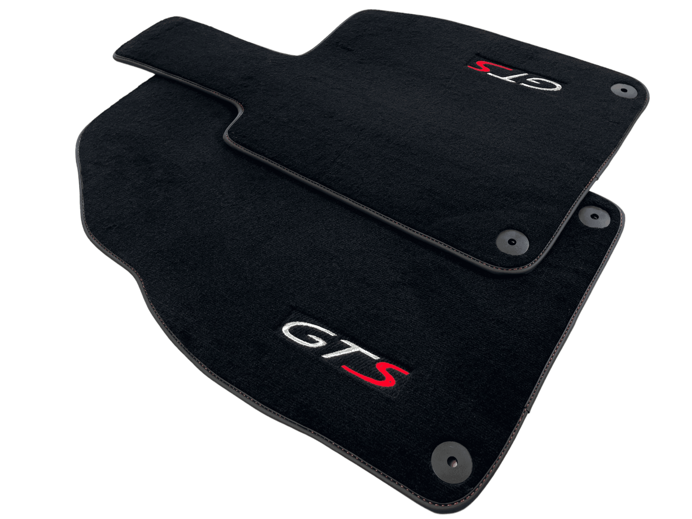 Black Floor Mats for Porsche 718 Cayman GTS (2017-2023) - AutoWin