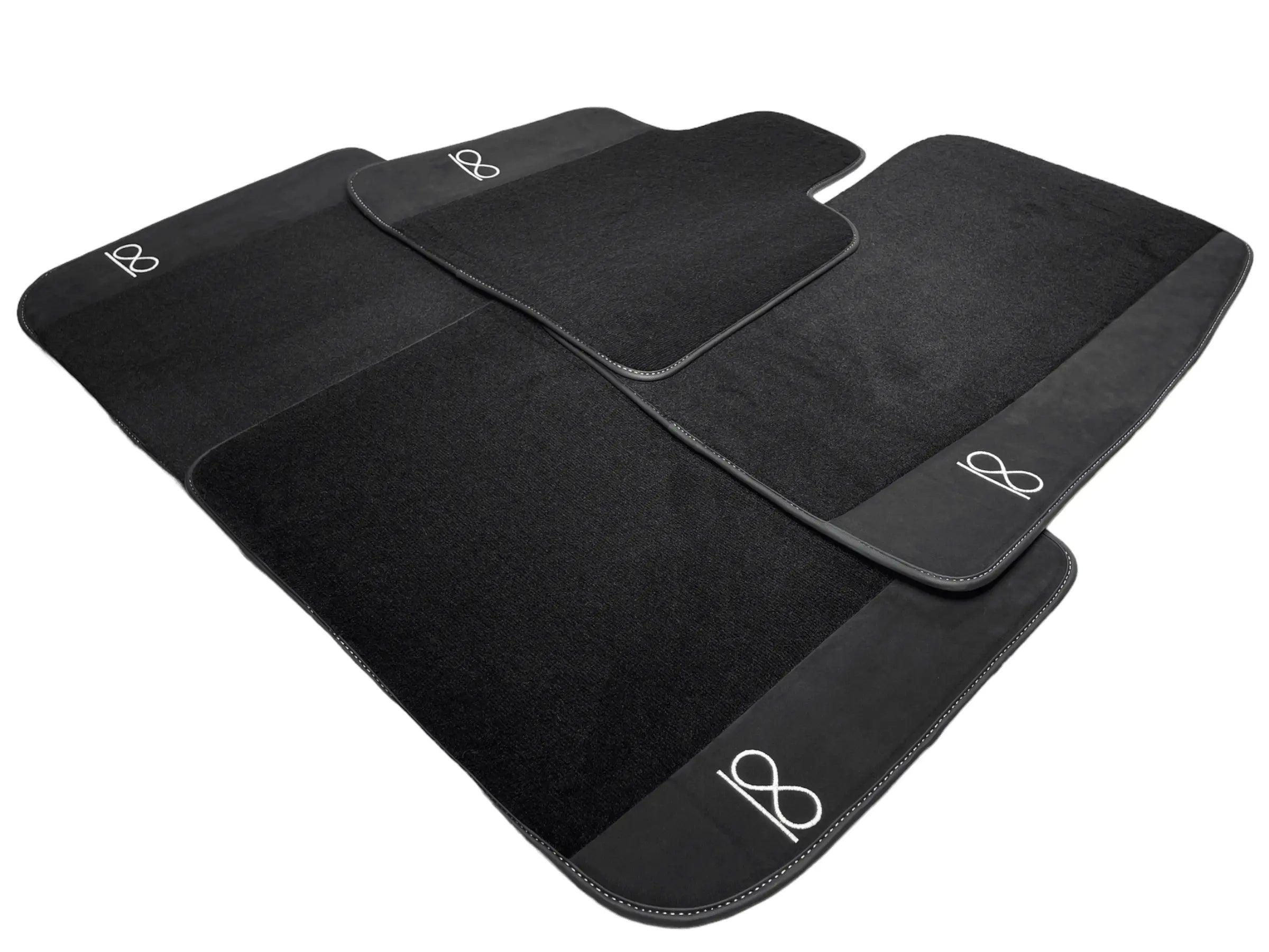 Black Floor Mats For Rolls Royce Black Badge Cullinan - AutoWin