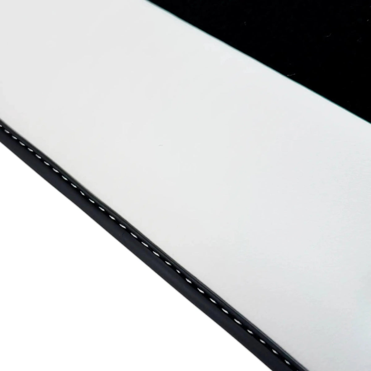 Black Floor Mats for Rolls Royce Dawn (2016-2023) with White Leather