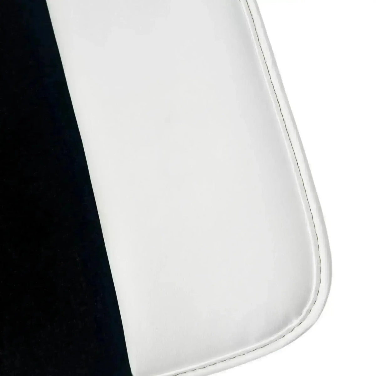 Black Floor Mats for Rolls Royce Spectre 2023-2024 with White Leather | White Trim