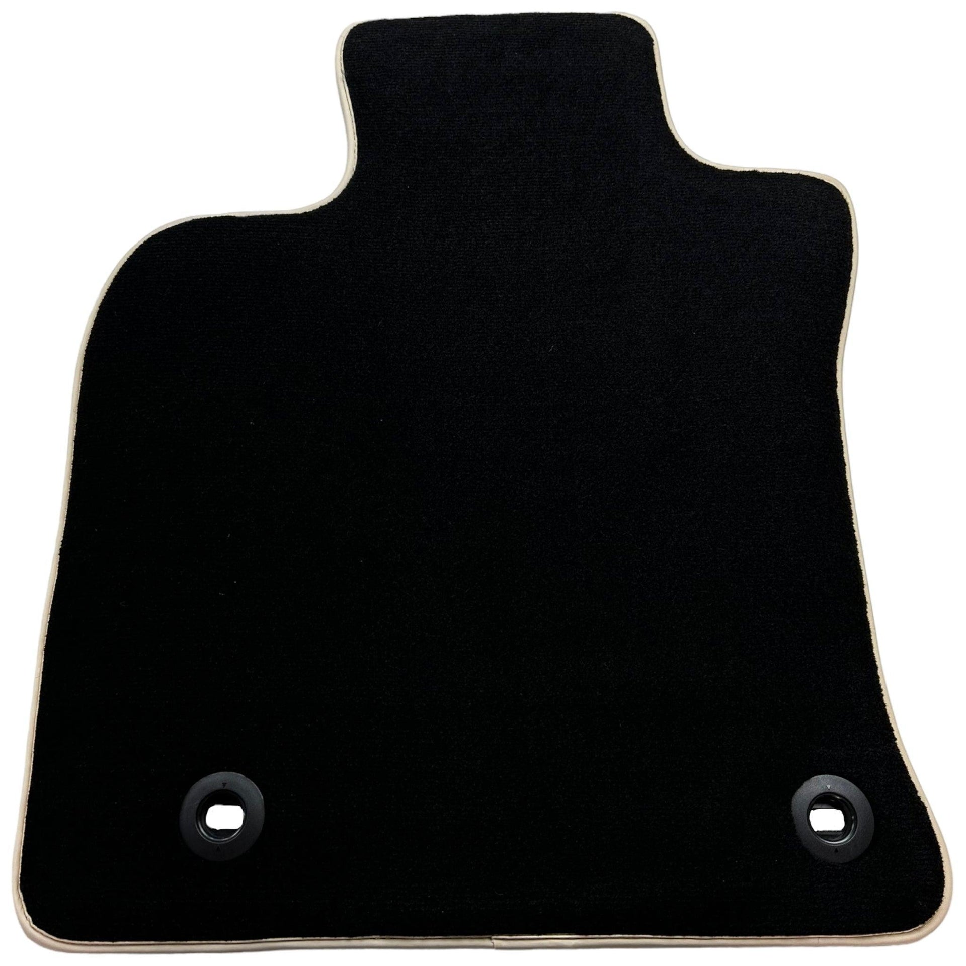 Black Floor Mats for Toyota Camry (2017-2023) Beige Trim - AutoWin