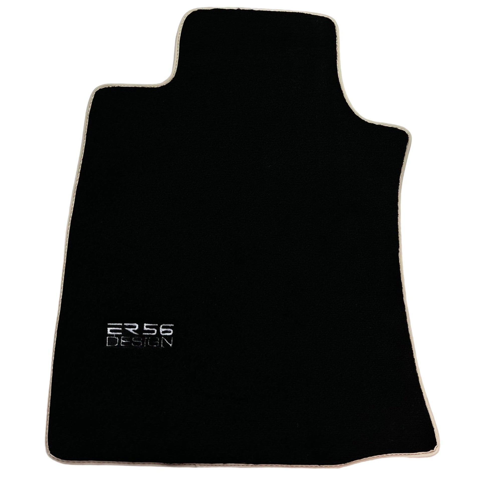 Black Floor Mats For Toyota Land Cruiser 120 (2002-2009) Beige Trim | ER56 Design - AutoWin