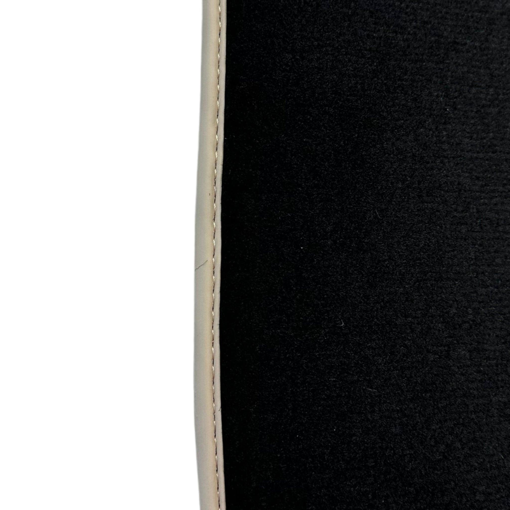 Black Floor Mats For Toyota Land Cruiser 120 (2002-2009) Beige Trim | ER56 Design - AutoWin