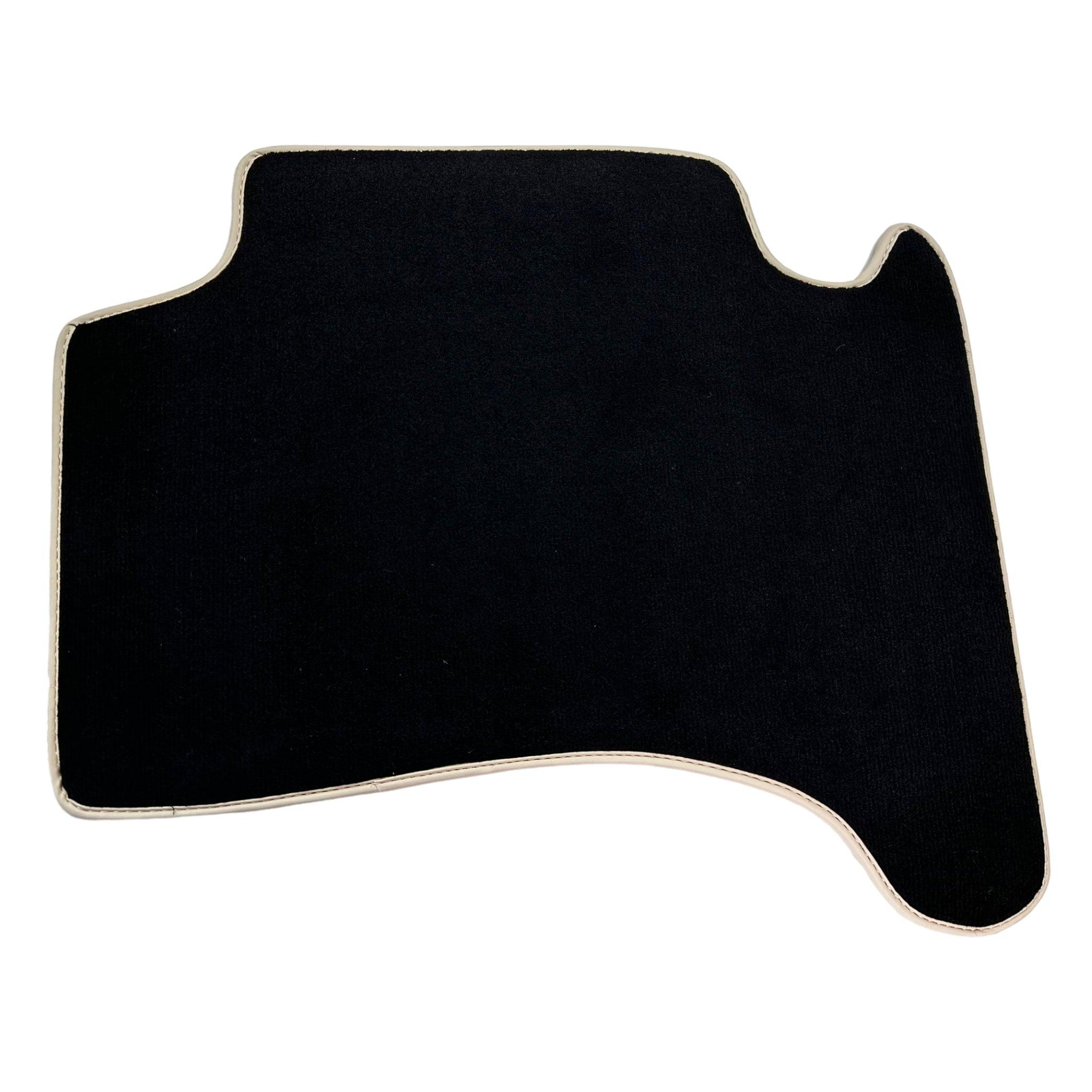 Black Floor Mats For Toyota Land Cruiser 120 (2002-2009) | Beige Trim - AutoWin